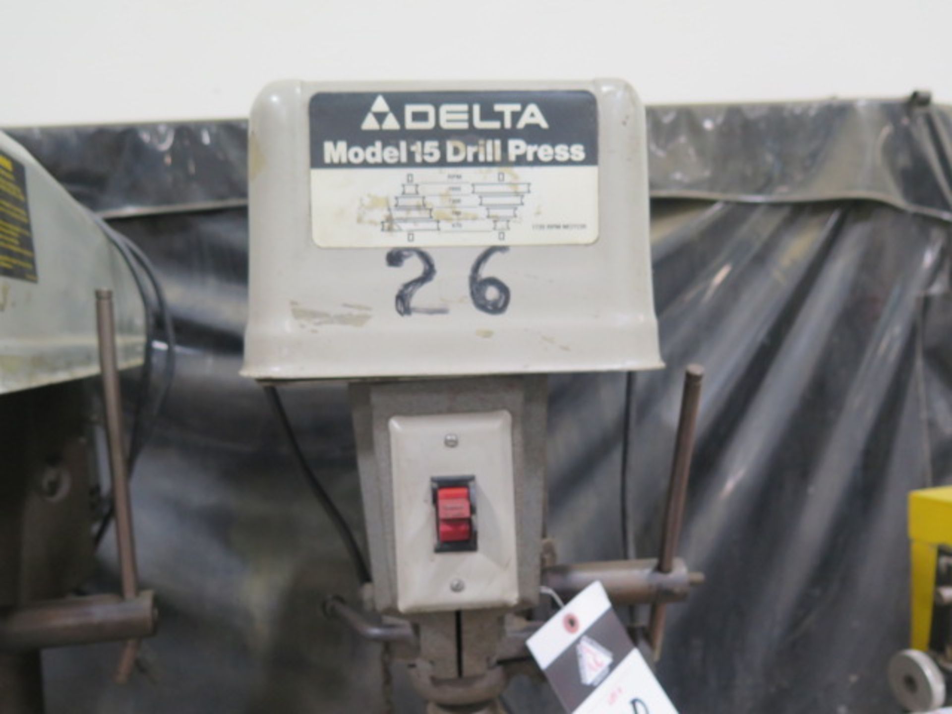 Delta 15" Pedestal Drill Press (SOLD AS-IS - NO WARRANTY) - Image 4 of 5