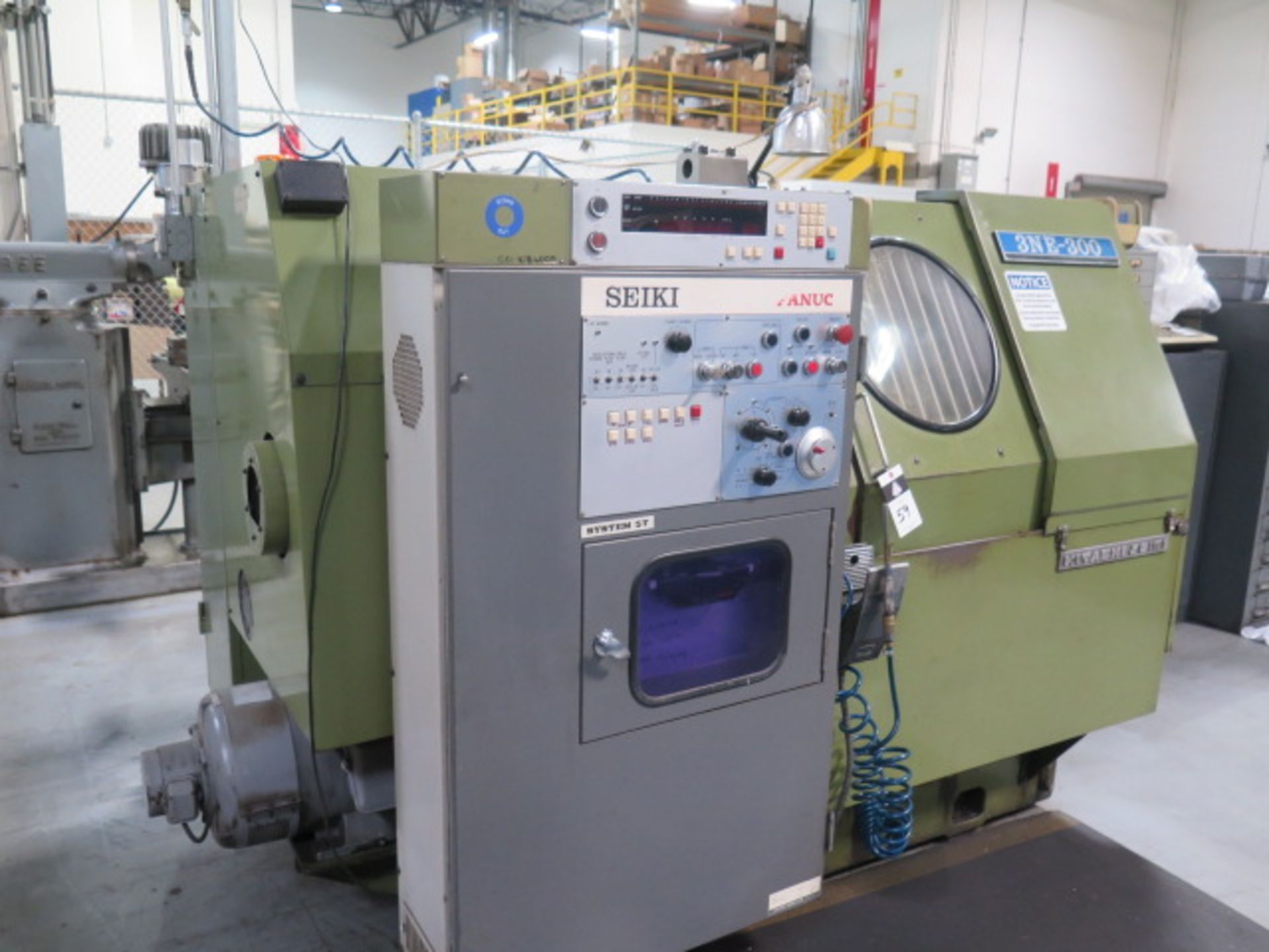 Hitachi Seiki 3NE-300 CNC Turning Center w/ Fanuc System 5T Controls, 12-Station Turret, SOLD AS IS - Image 3 of 10