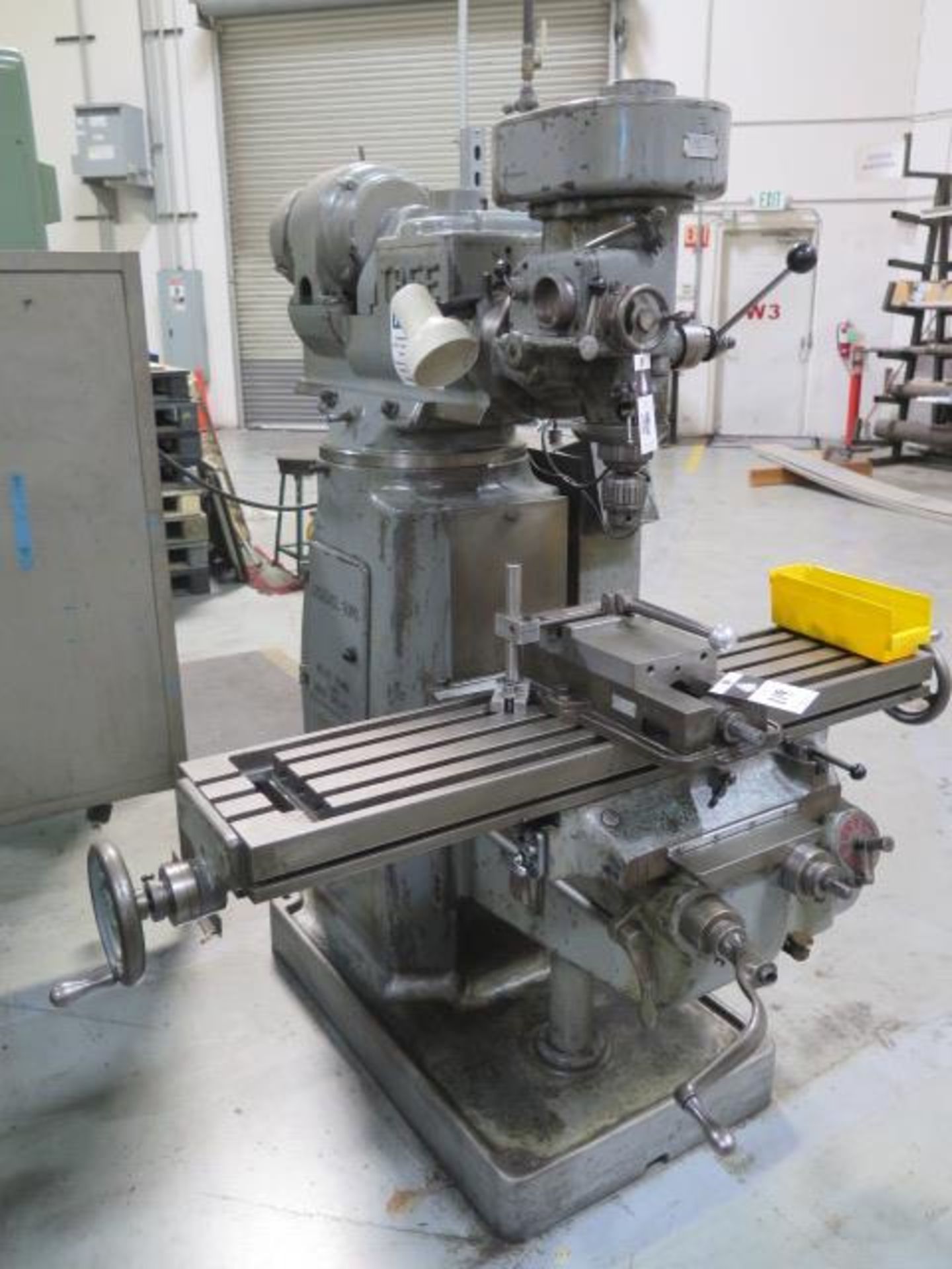 Tree 2VG Vertical ill s/n 6582 w/ Colleted Spindle, Power Feeds, 10 1/2" x 48" Table (SOLD AS-IS - - Image 3 of 7