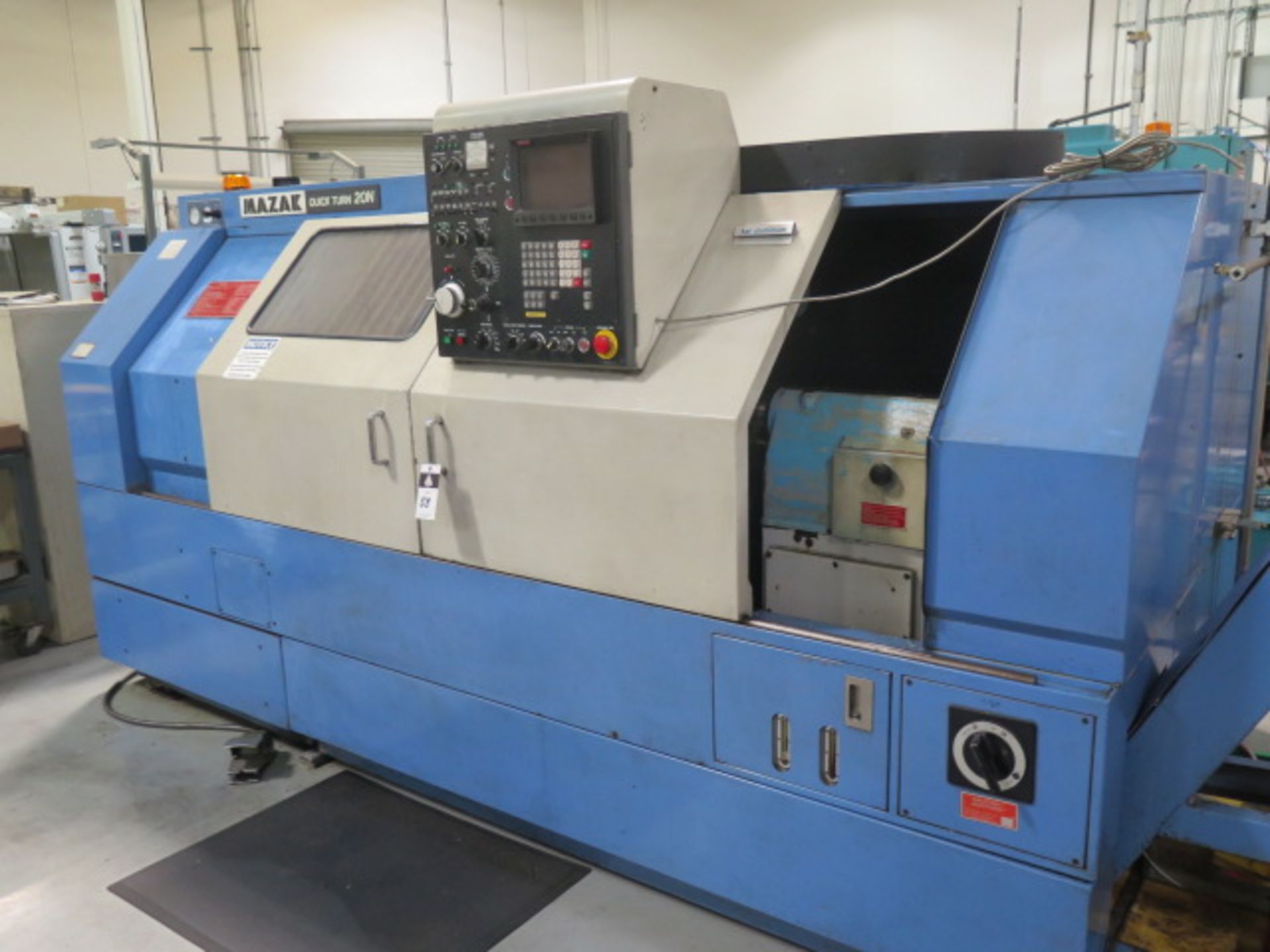 Mazak Quick Turn 20N CNC Turning Center w/ Fanuc System 10T Controls, Tool Presetter, SOLD AS IS - Image 3 of 14