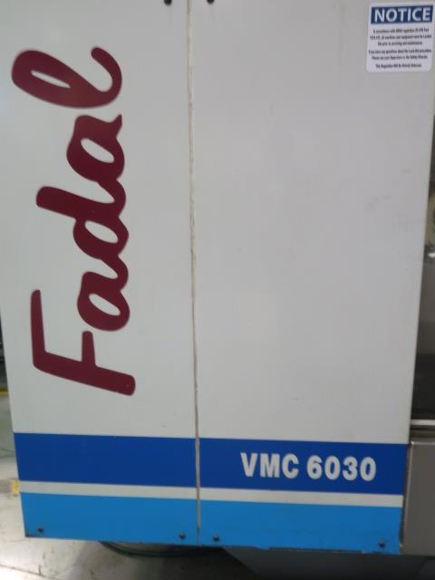 1998 Fadal VMC6030 4-Axis CNC Vertical Machining Center s/n 9807431 w/ Fadal CNC88HS, SOLD AS IS - Image 11 of 14