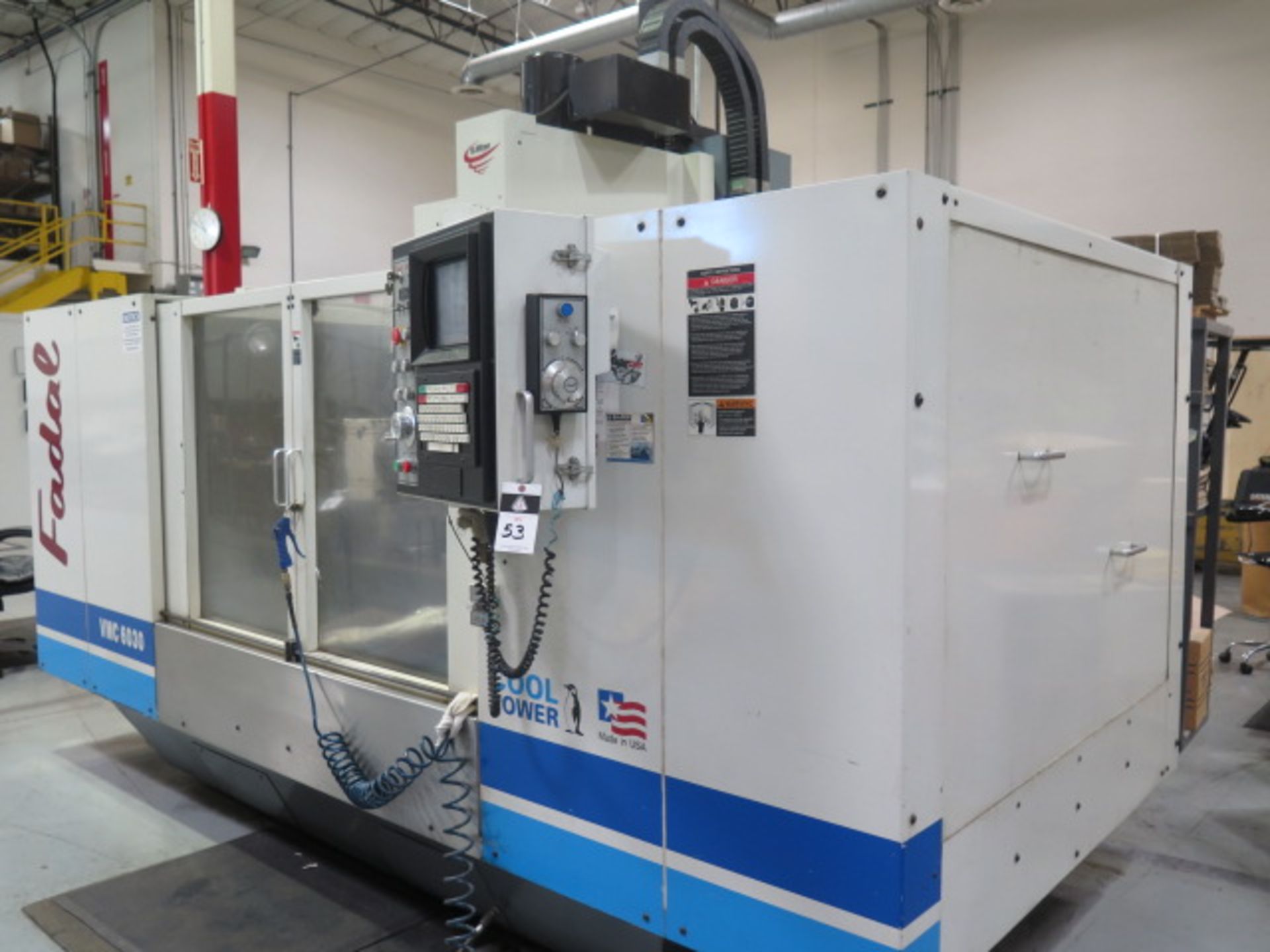 1998 Fadal VMC6030 4-Axis CNC Vertical Machining Center s/n 9807431 w/ Fadal CNC88HS, SOLD AS IS - Image 3 of 14