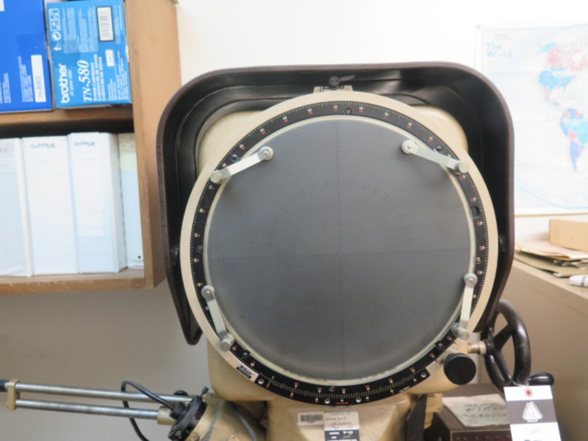 Nikon mdl. V-14 14" Optical Comparator s/n 36698 w/ Autometronics DRO, 20X, 50X and 300X, SOLD AS IS - Image 4 of 13