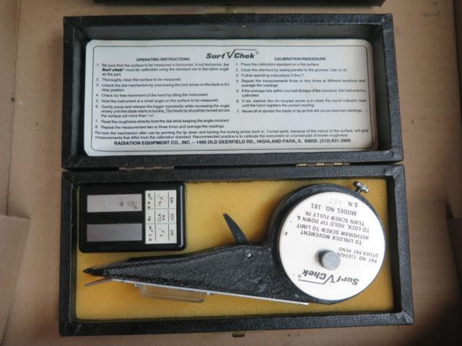 Herman Sticht RPM Meter and Surf-Check Surface Roughness Gage (SOLD AS-IS - NO WARRANTY) - Image 4 of 4