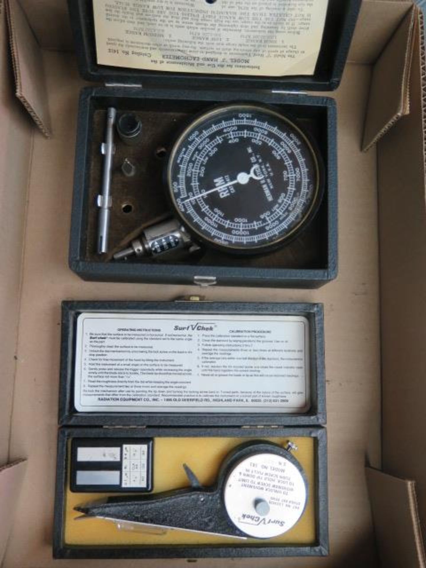 Herman Sticht RPM Meter and Surf-Check Surface Roughness Gage (SOLD AS-IS - NO WARRANTY) - Image 2 of 4