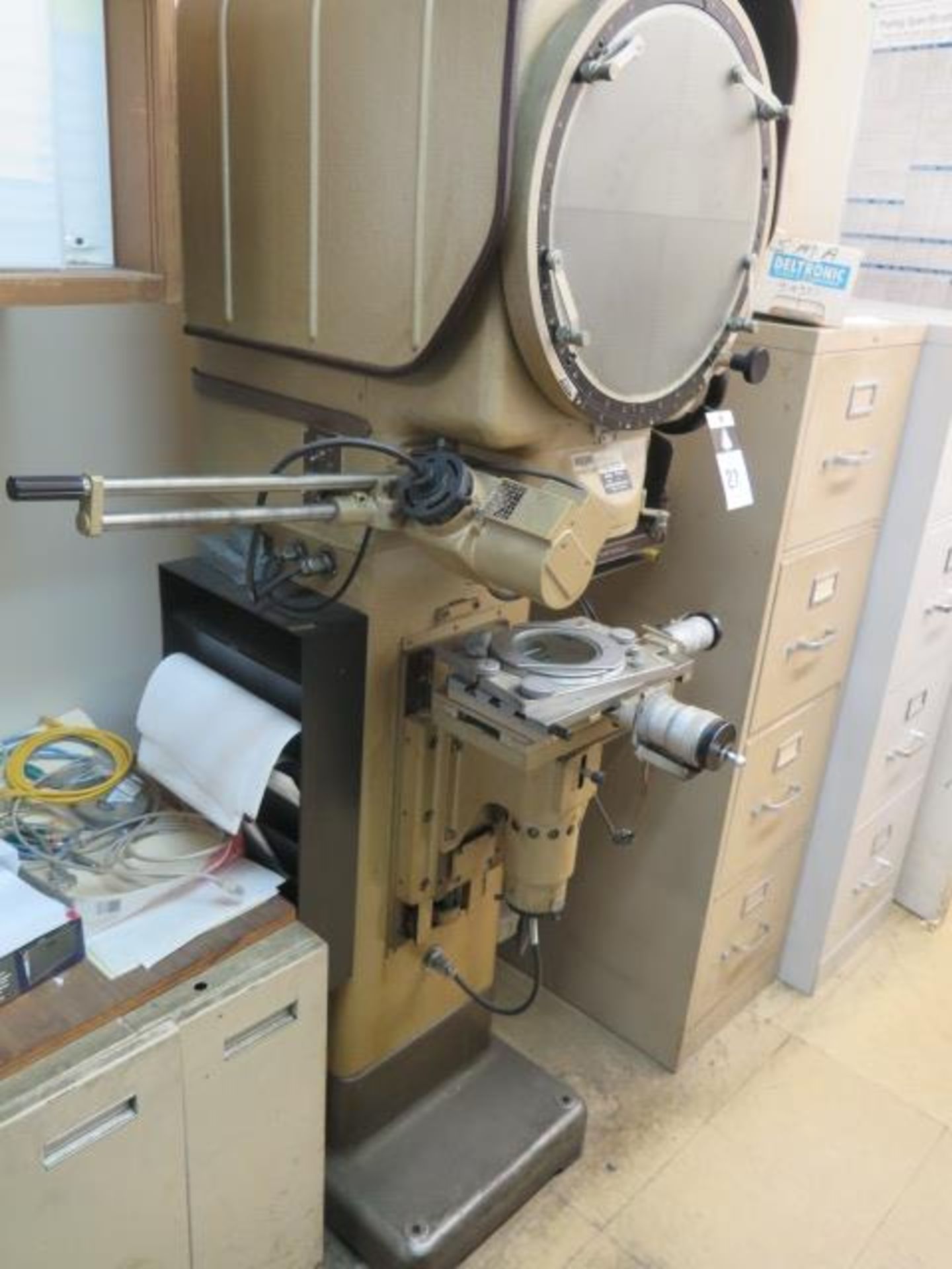 Nikon mdl. V-14 14" Optical Comparator s/n 36698 w/ Autometronics DRO, 20X, 50X and 300X, SOLD AS IS - Image 3 of 13