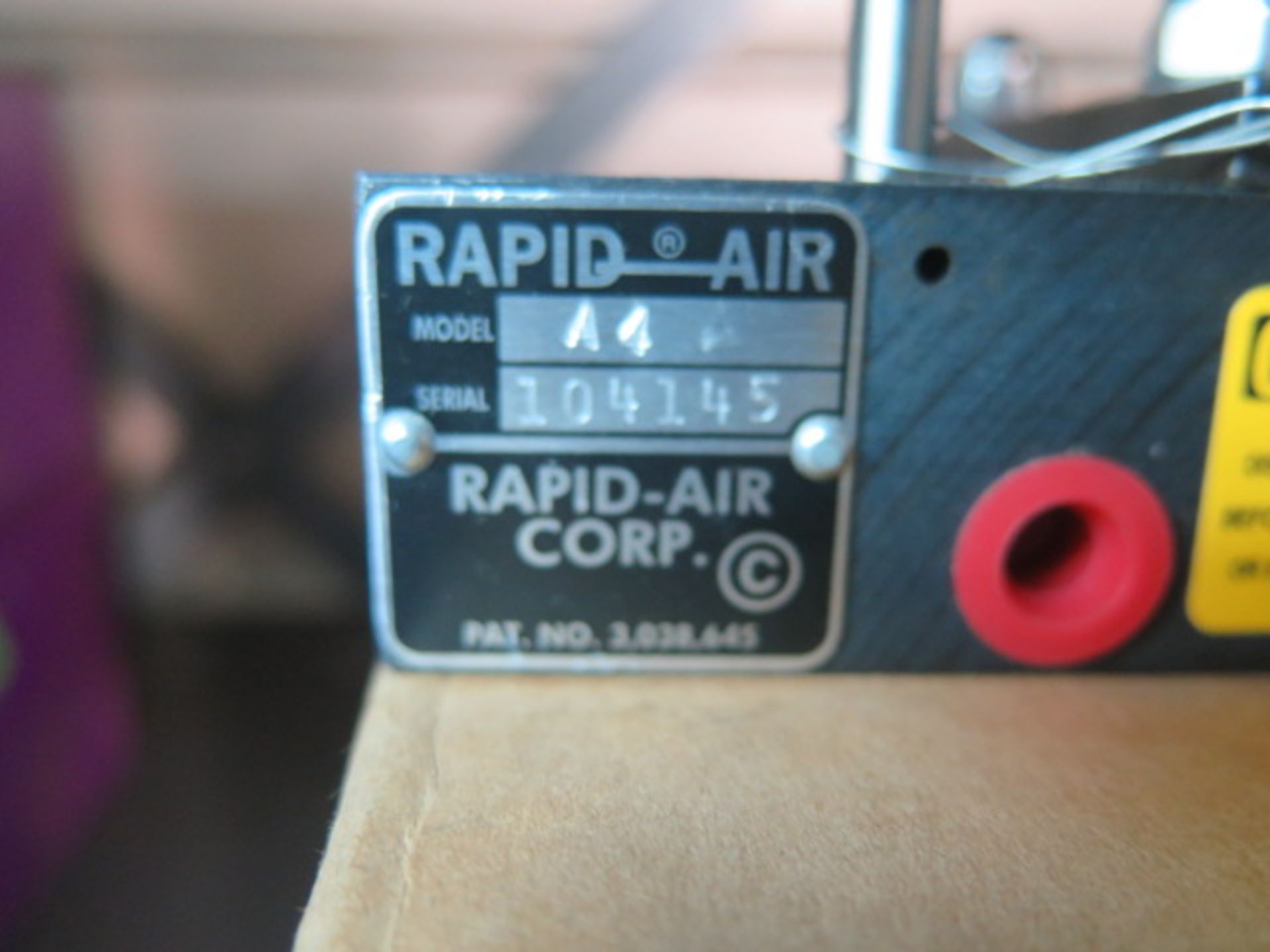 Rapid-Air mdl. A4 1.5" x 4" Air Feeder s/n 104145 (SOLD AS-IS - NO WARRANTY) - Image 5 of 5