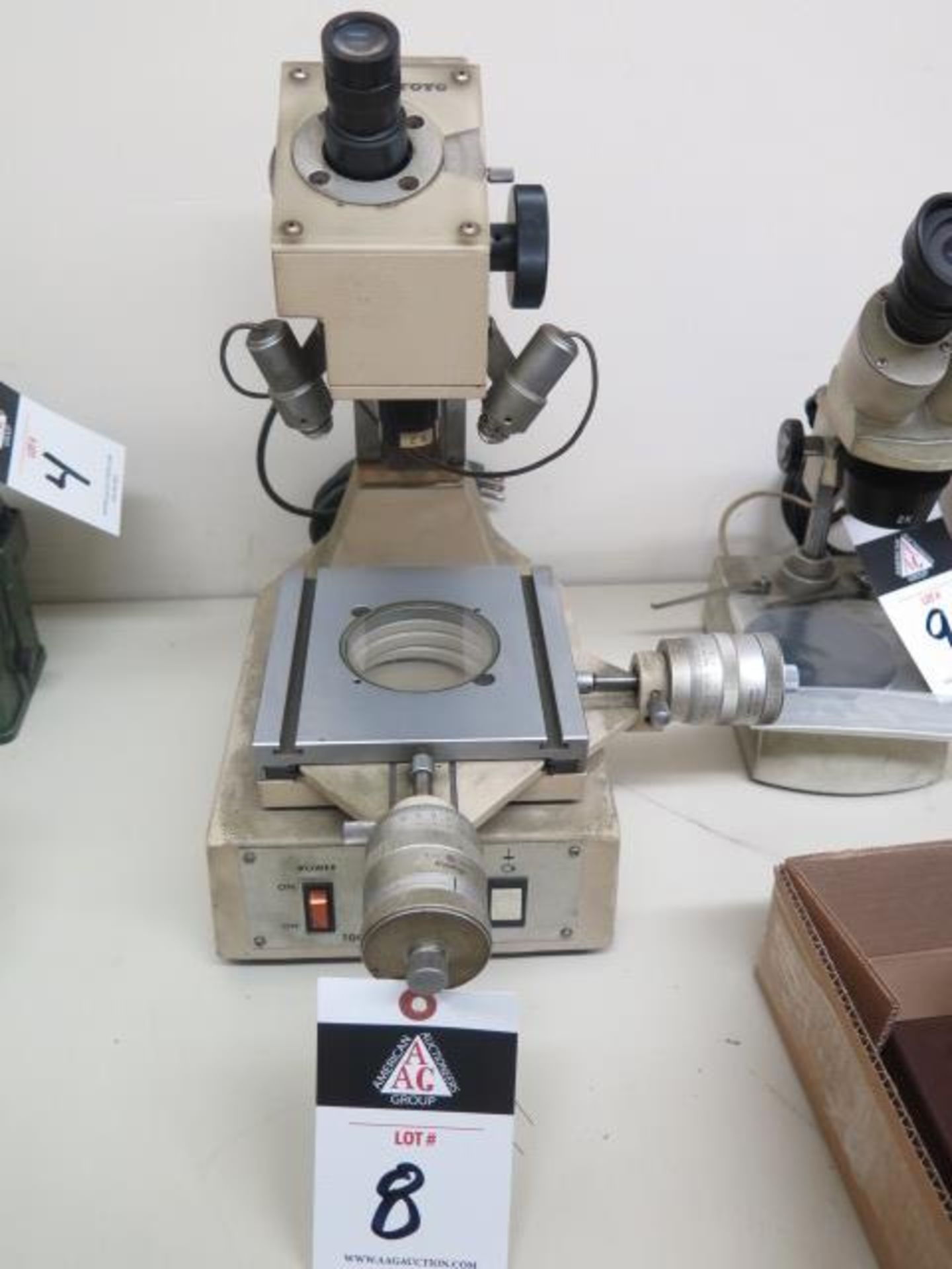 Mitutoyo Tool Makers Microscope w/ Light Source (SOLD AS-IS - NO WARRANTY)