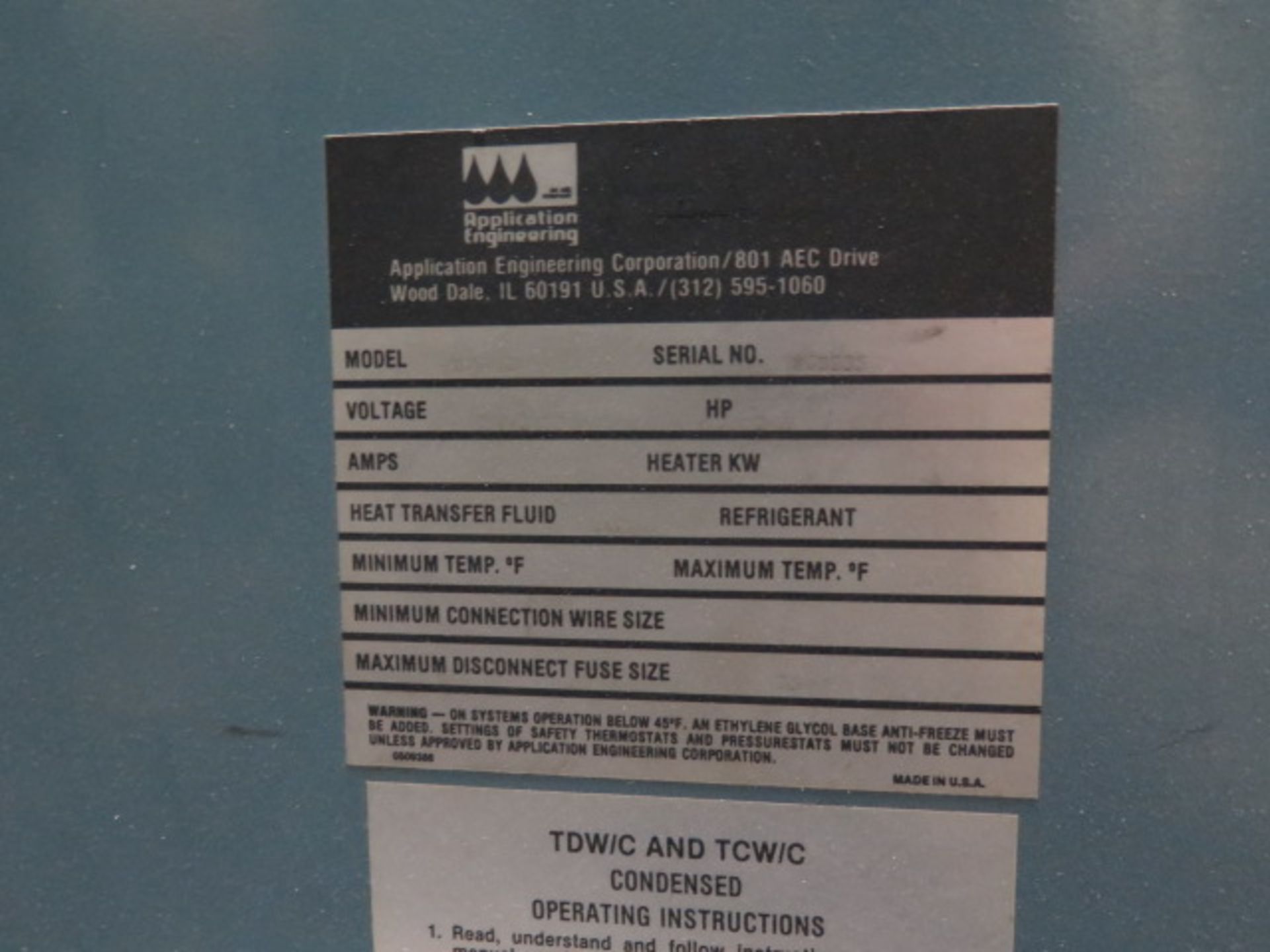 AEC mdl. TDW-1D Tempersture Controller (SOLD AS-IS - NO WARRANTY) - Image 6 of 6