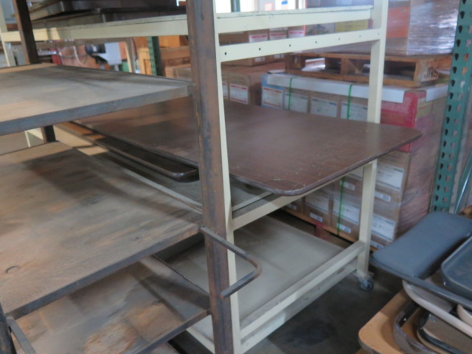Folding Tables, Folding Chairs and Rolling Shelf (SOLD AS-IS - NO WARRANTY) - Image 3 of 3