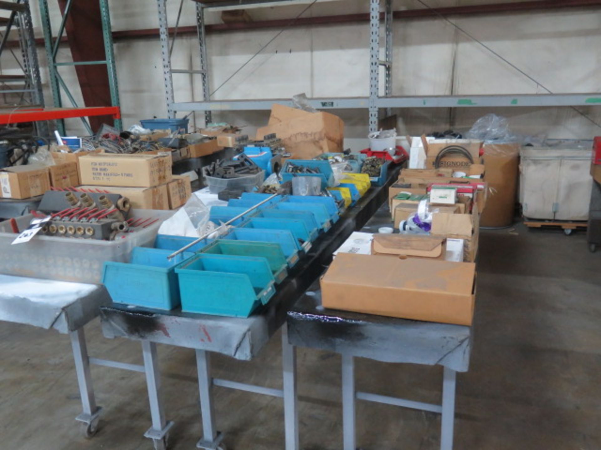 Injection Molding Machine Parts and Misc w/ (3) Tables (SOLD AS-IS - NO WARRANTY) - Image 2 of 15