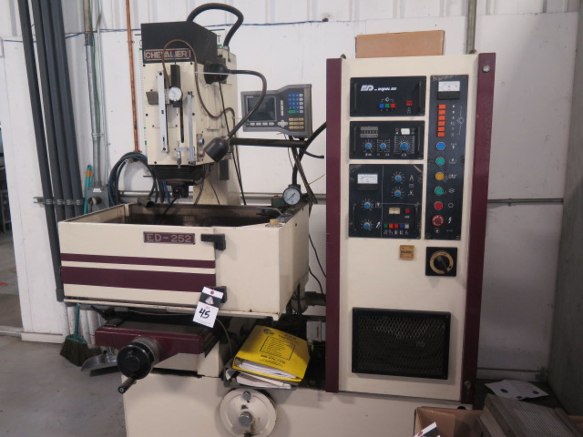 Chevalier ED-252 Die Sinker EDM Machine w/ Acu-Rite Programmable DRO, ED-Bipulse SOLD AS IS - Image 3 of 18