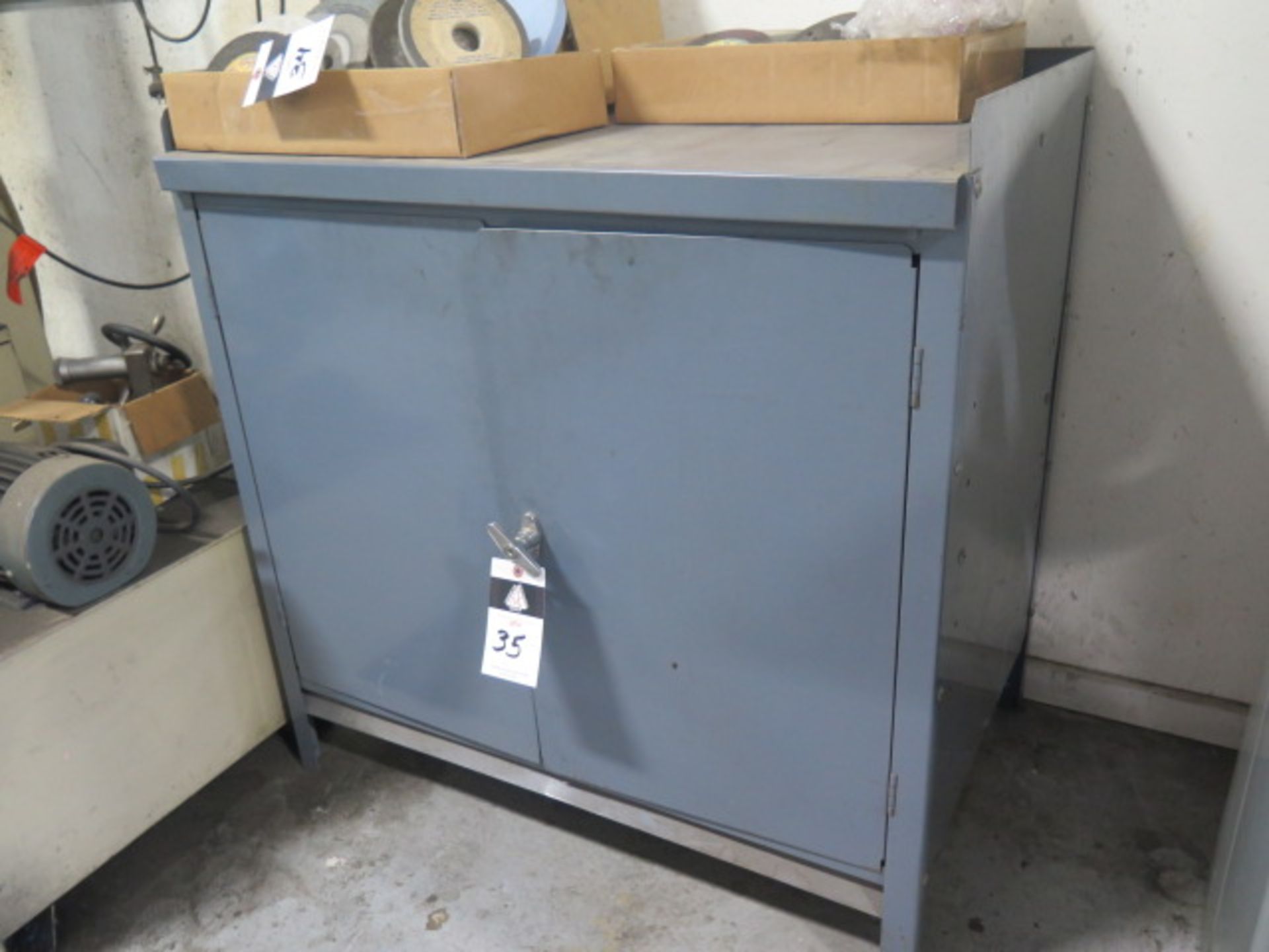 Storage Cabinet w/ Misc (SOLD AS-IS - NO WARRANTY) - Image 2 of 3