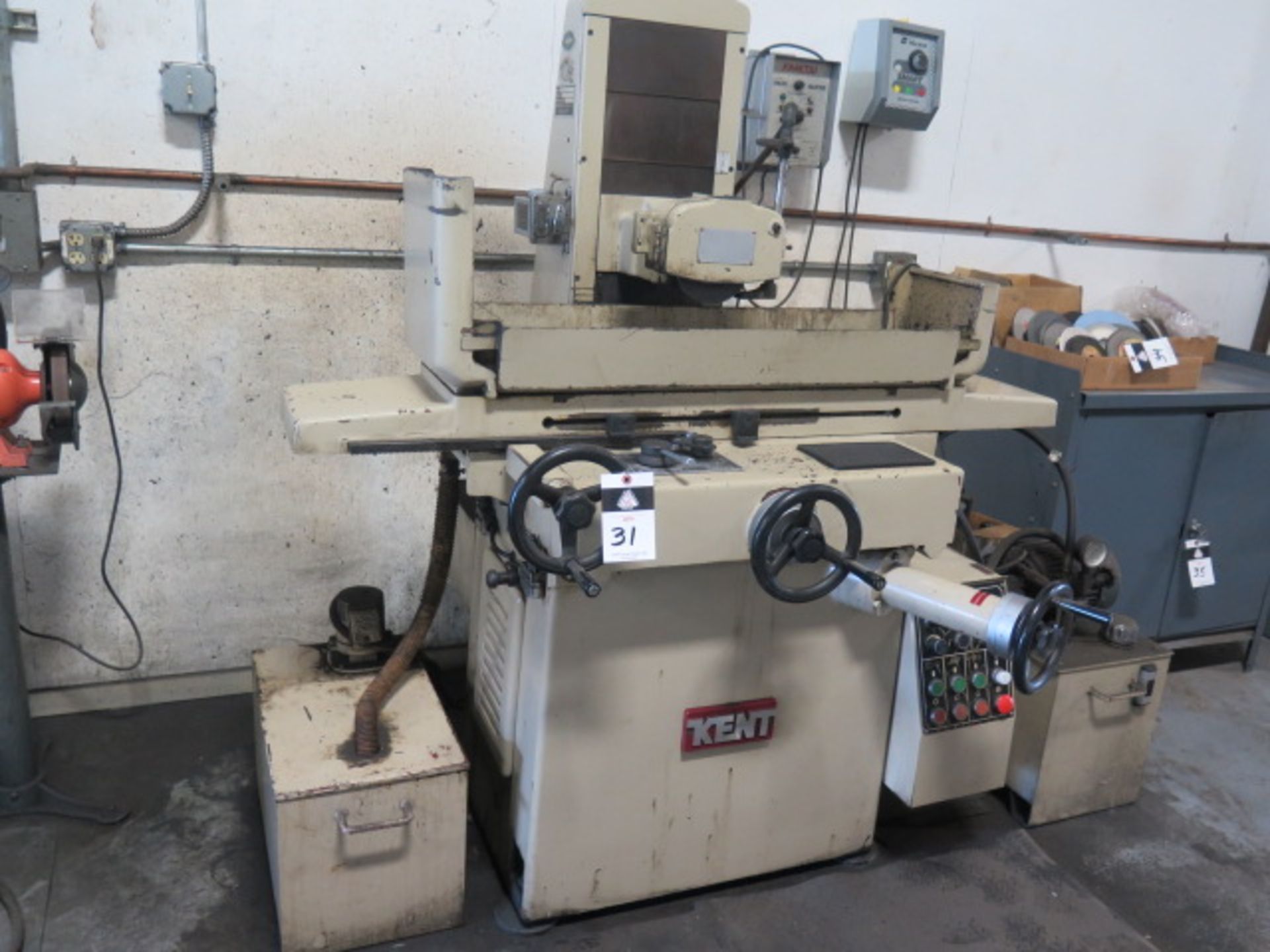 Kent KGS-250AH 8" x 20" Automatic Hyd Surface Grinder s/n 95060111 w/ Electromagnetic, SOLD AS IS - Image 3 of 12