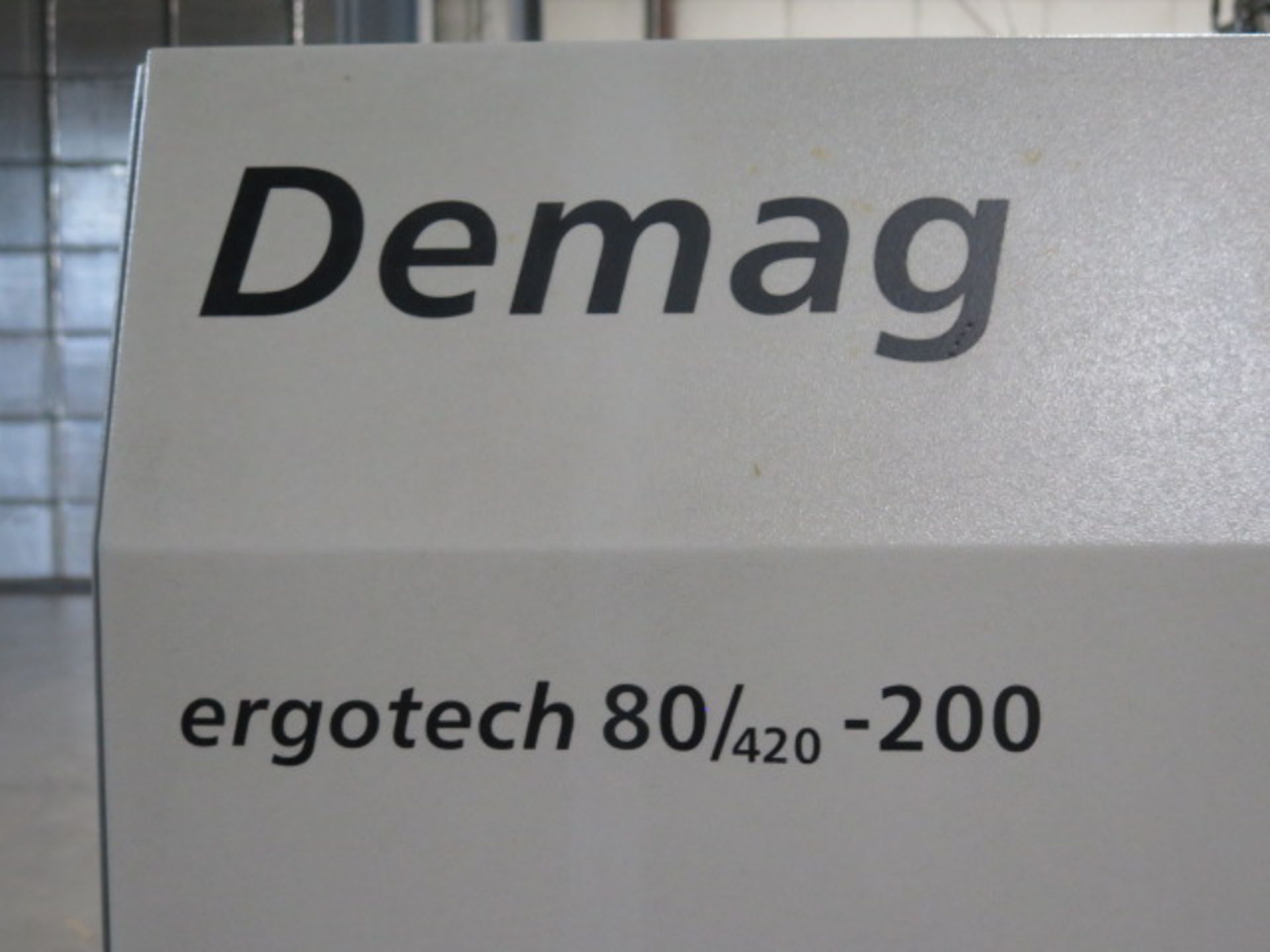 Demag Ergotech 800/420-200 80-Ton Plastic Injection Molding s/n 7153-0016 w/ Demag NC4, SOLD AS IS - Image 17 of 20