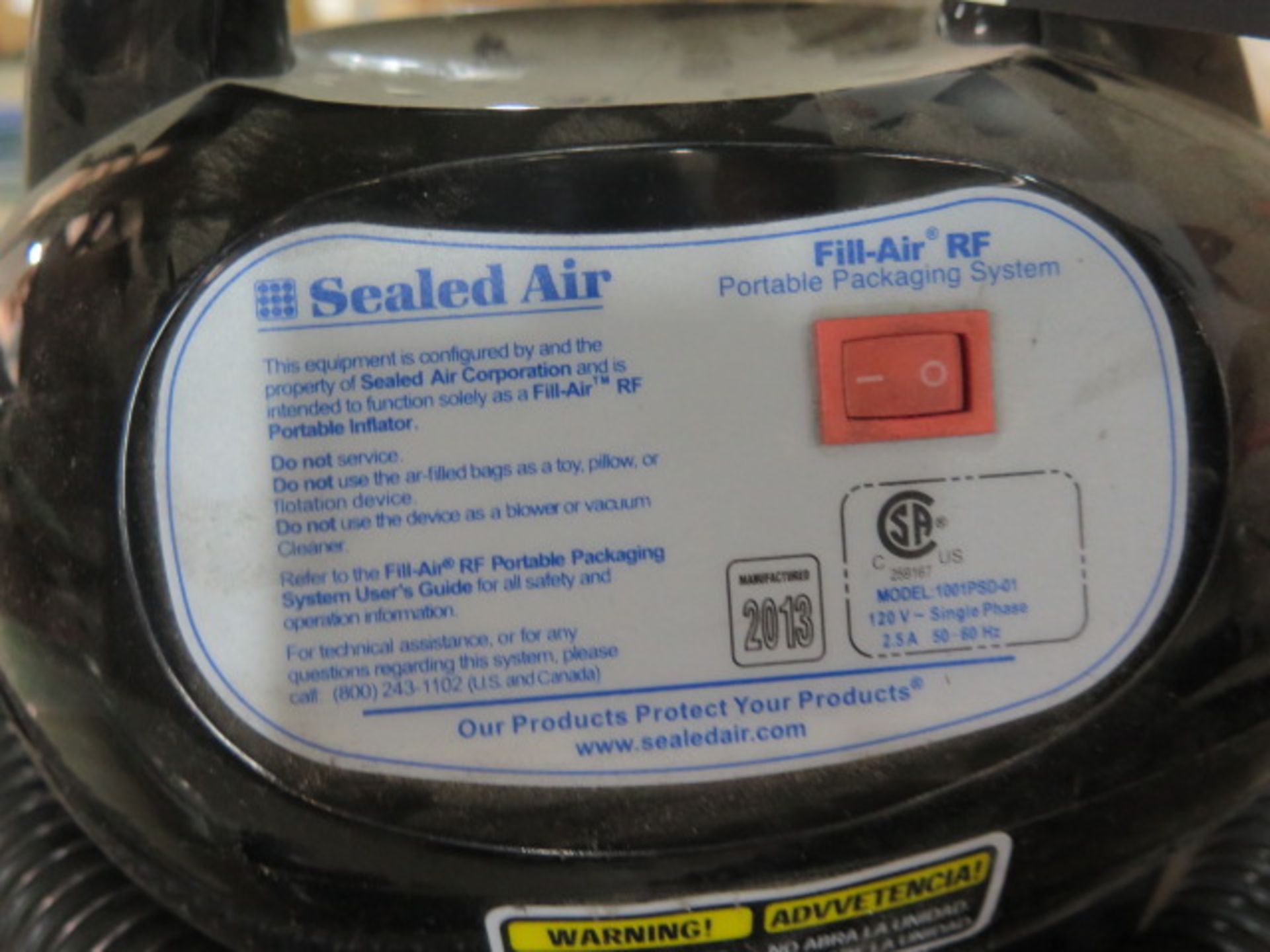Sealed Air "Fill-Air RF" Portable Packaging System w/ Air Bags (SOLD AS-IS - NO WARRANTY) - Image 6 of 6