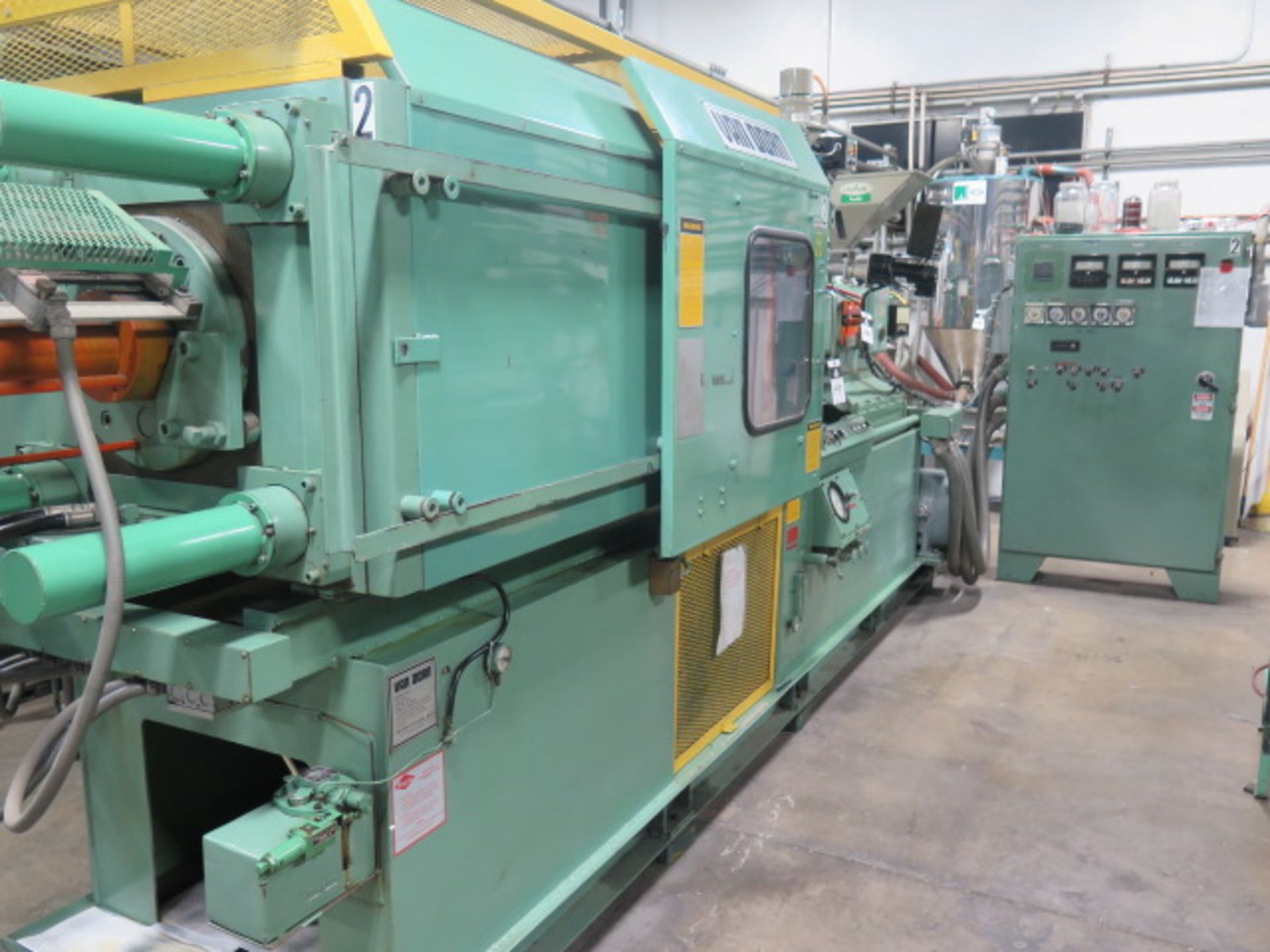 Van Dorn 200-RS-14F 200-Ton Plastic Injection Molding s/n 1267 w/ Van Dorn Controls, SOLD AS IS - Image 2 of 15