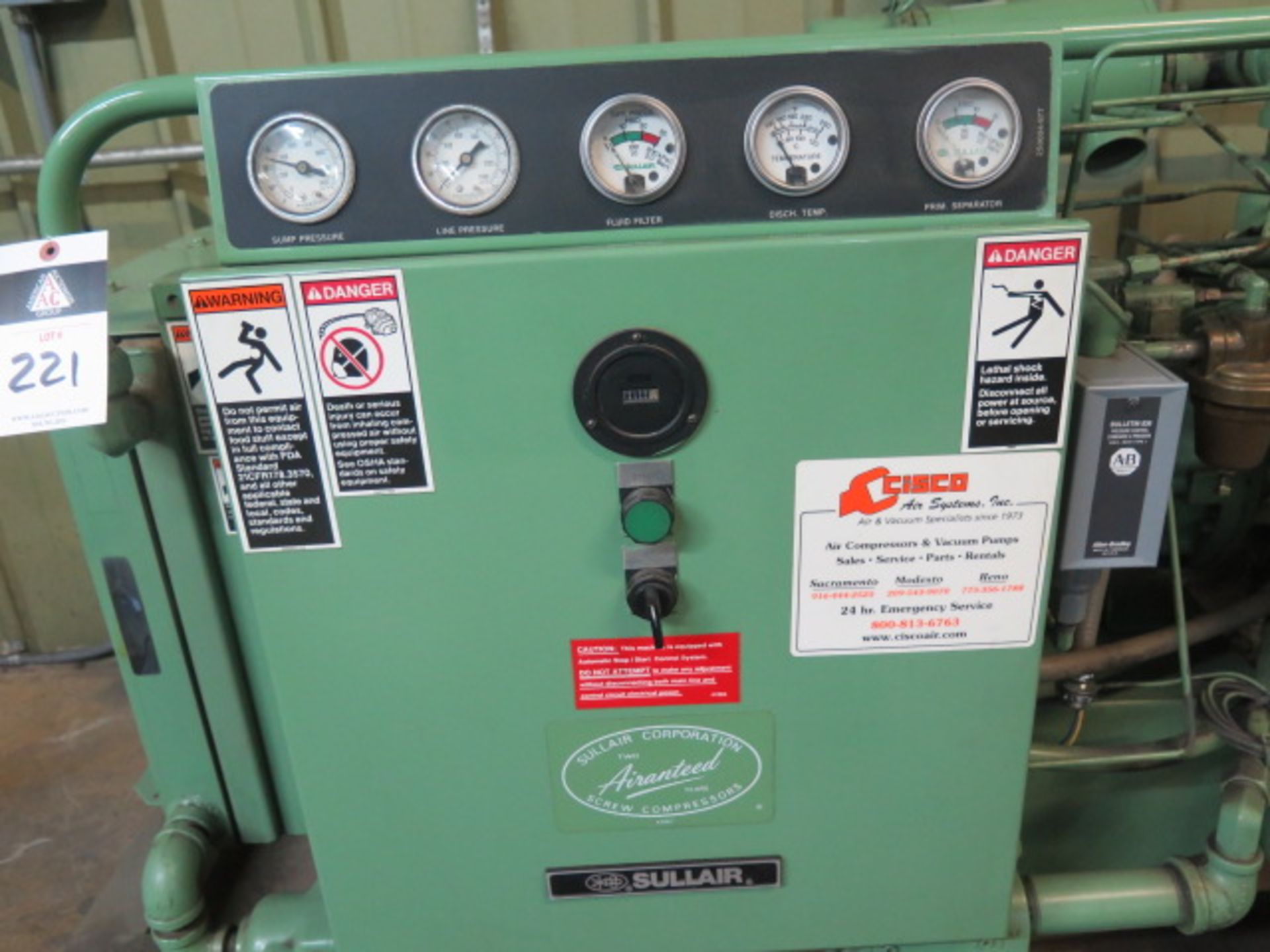 Sullaire 10-25 25Hp Rotary Vane Air Compressor (SOLD AS-IS - NO WARRANTY) - Image 5 of 7