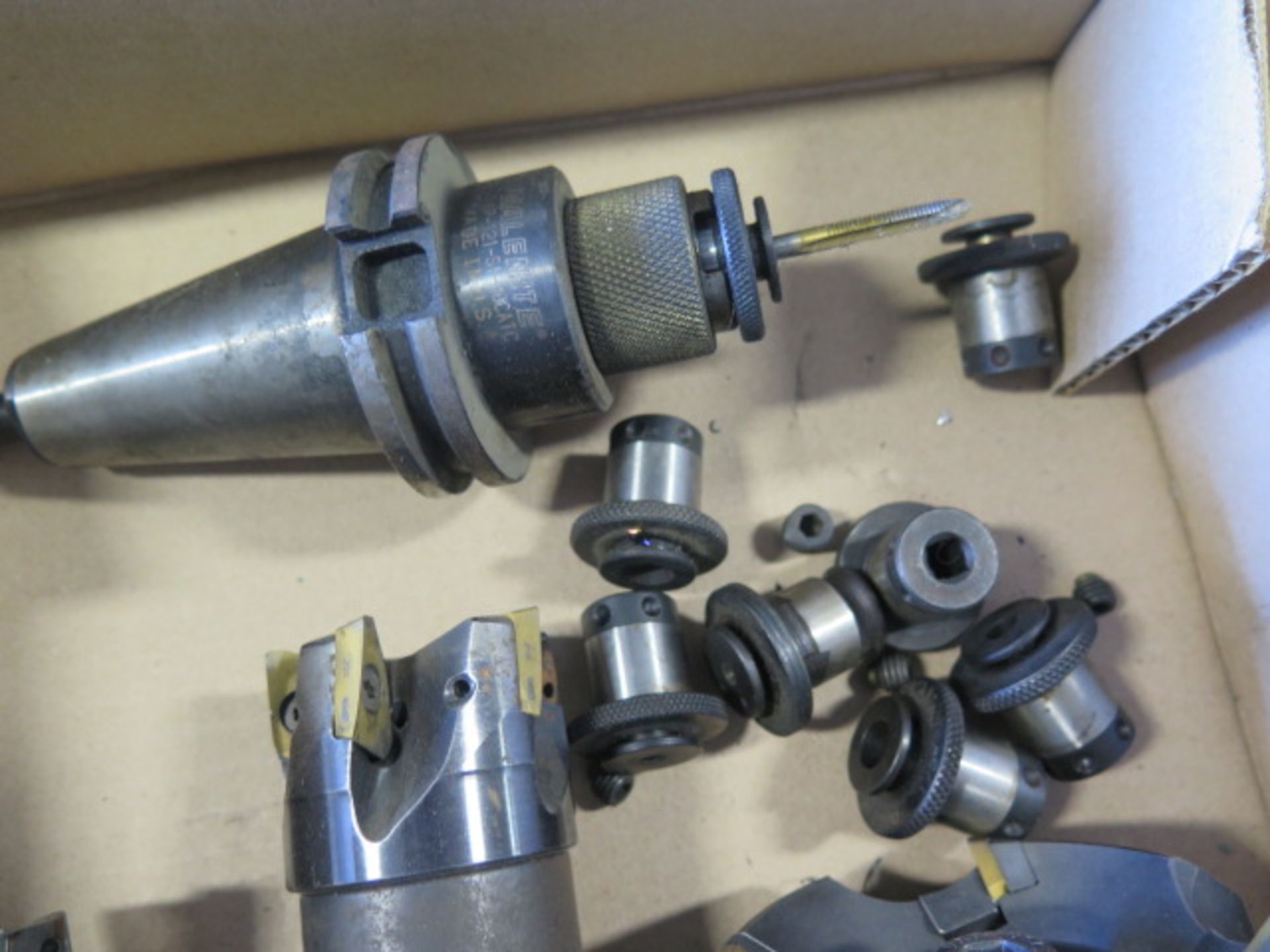 CAT-40 Taper Insetrt Shell Mills and Tapping Head (4) (SOLD AS-IS - NO WARRANTY) - Image 3 of 4