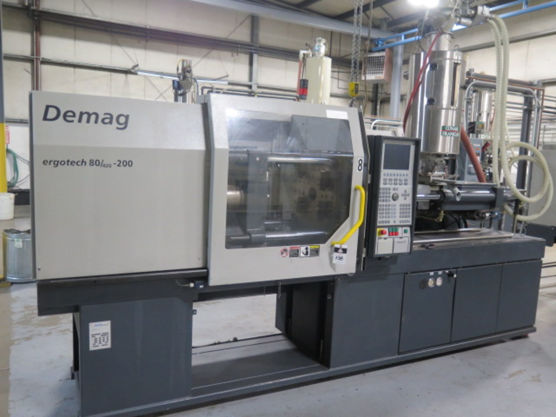 Demag Ergotech 800/420-200 80-Ton Plastic Injection Molding s/n 7153-0016 w/ Demag NC4, SOLD AS IS - Image 2 of 20