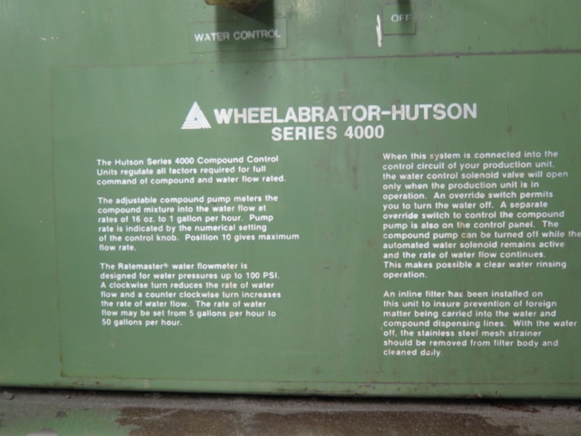 Wheelabrator-Huston 6' Media Tumbler w/ Controls and Media Pump (SOLD AS-IS - NO WARRANTY) - Image 9 of 9