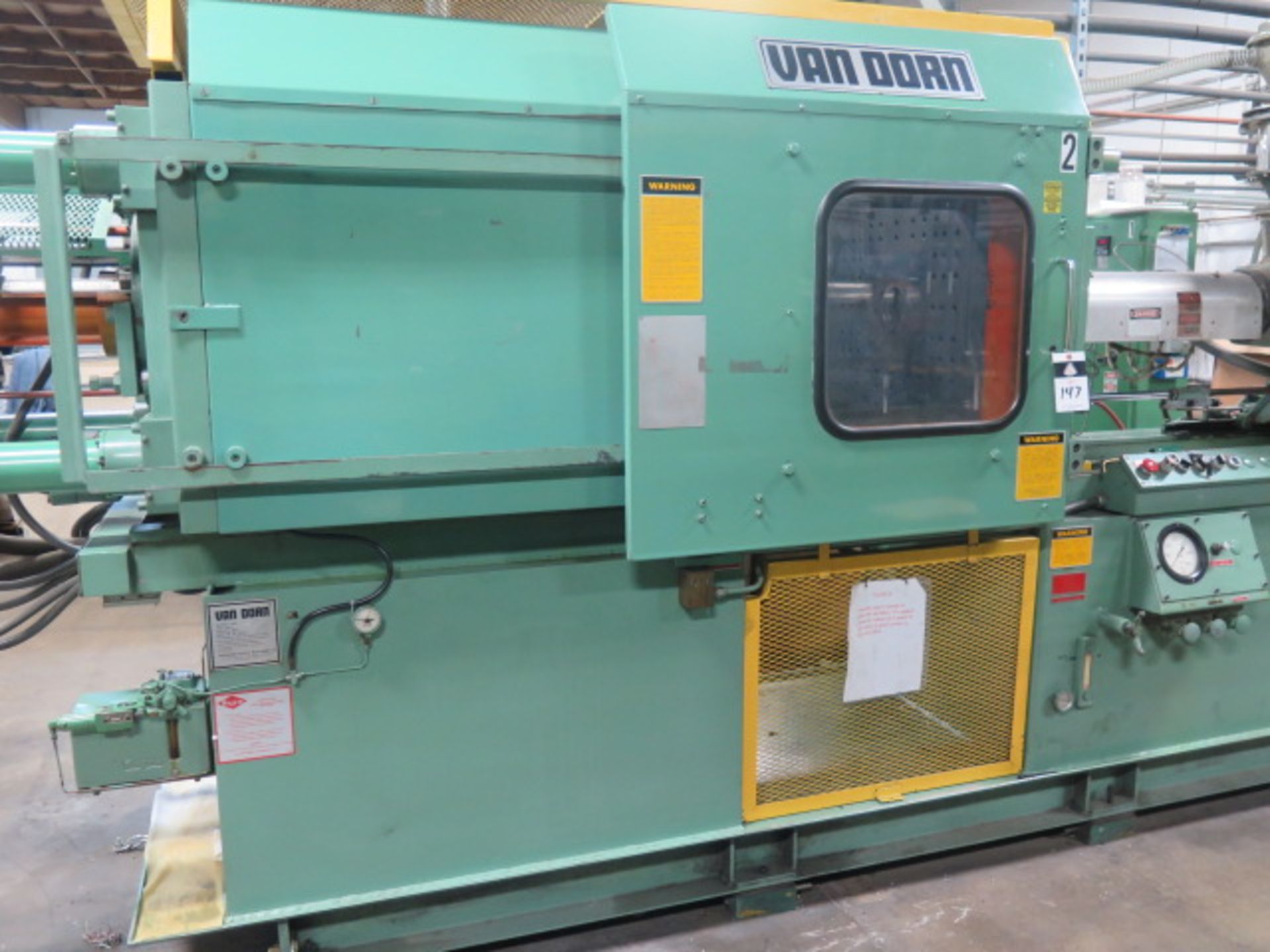 Van Dorn 200-RS-14F 200-Ton Plastic Injection Molding s/n 1267 w/ Van Dorn Controls, SOLD AS IS - Image 4 of 15