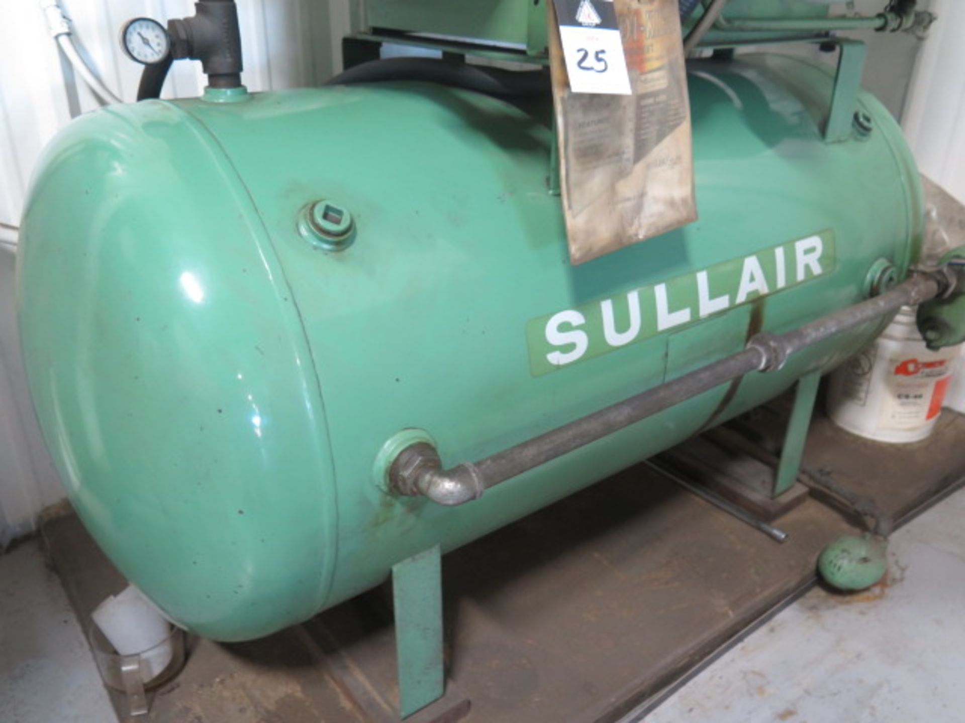 Sullair mdl. 10B-25 ACAC 25Hp Rotary Vane Horizontal Air Compressor s/n 003-65166 (SOLD AS-IS - NO - Image 6 of 10