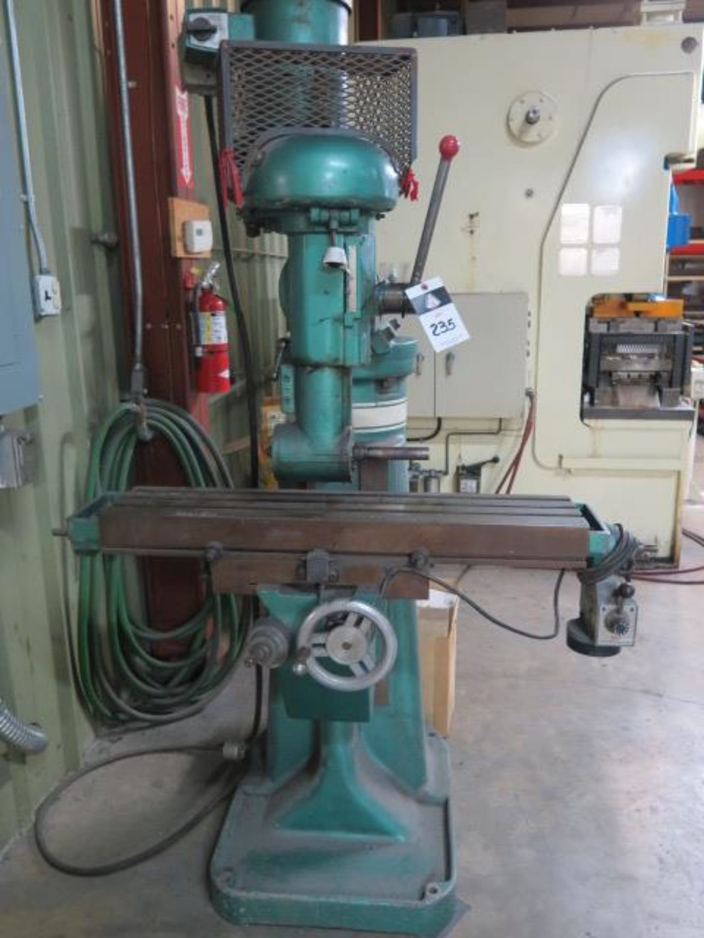 Powermatic Millrite Vertical Mill w/ 90 Degree Milling Head, Power Feed, 8" x 36" Table SOLD AS IS