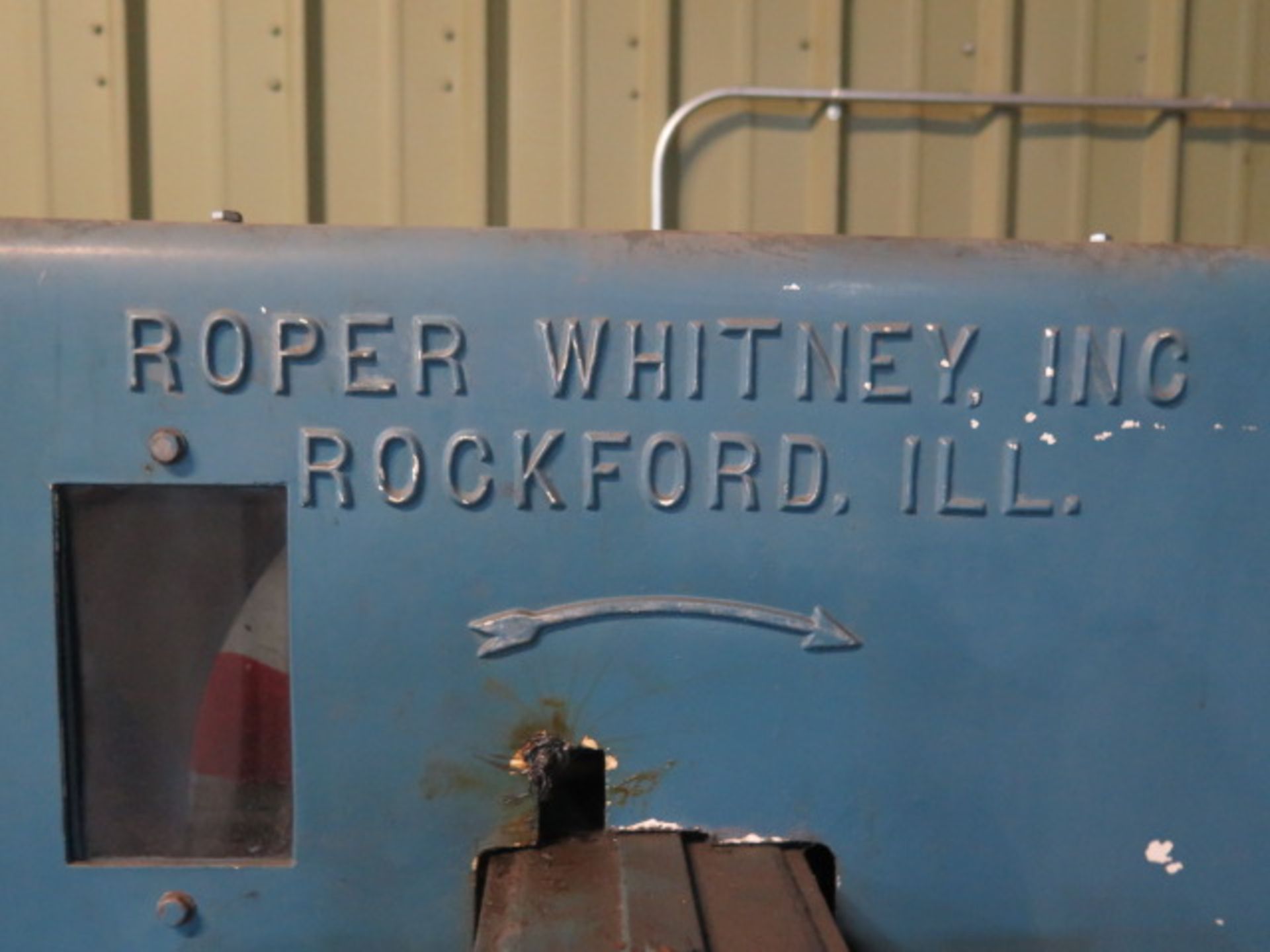 Roper Whitney mdl. 129 10-Ton Stamping Press s/n 1186-4-86 w/ 12" x 18" Bolster Area SOLD AS-IS - Image 8 of 8