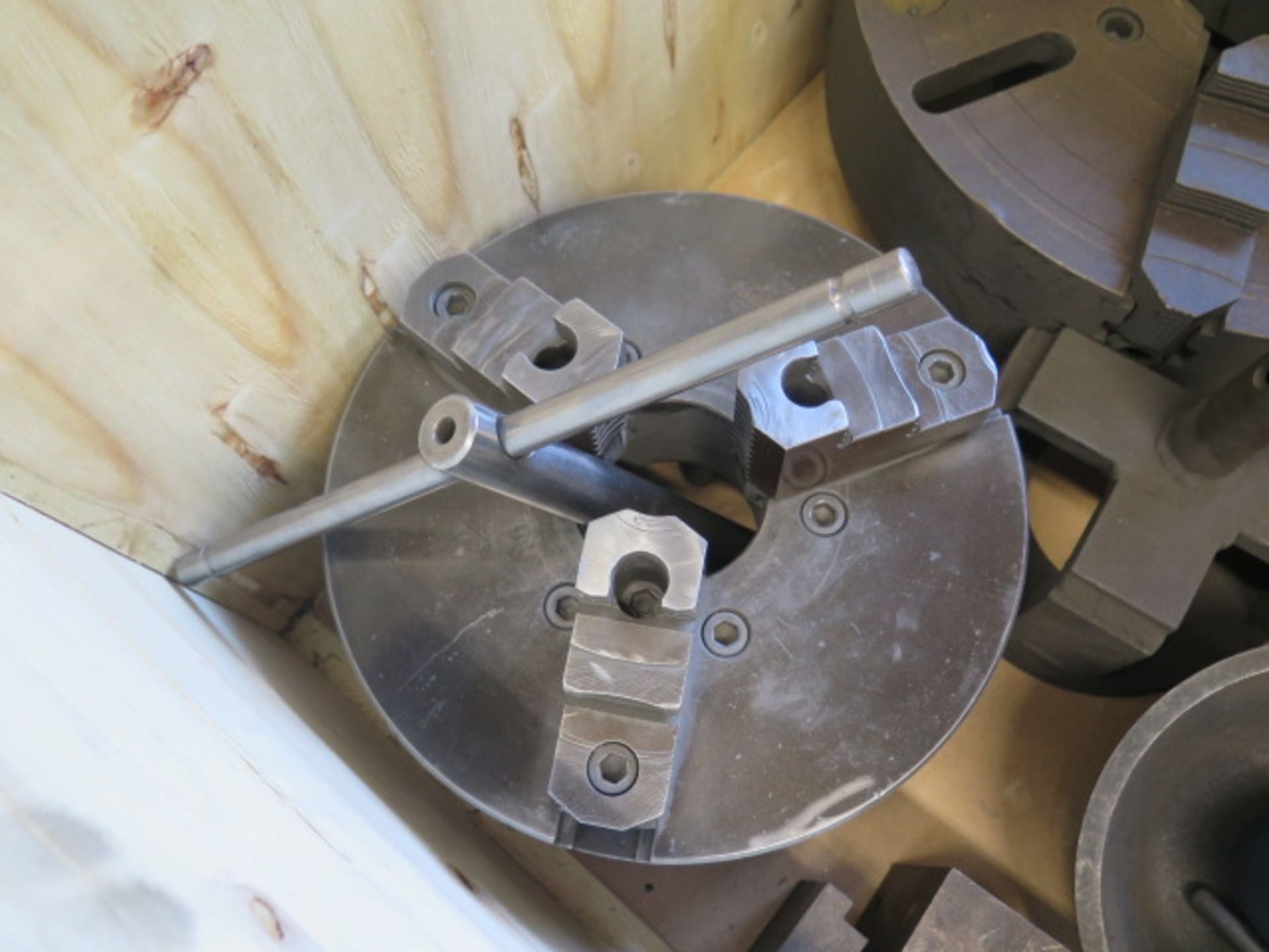 15" 4-Jaw Chuck, 12" 3-Jaw Chuck, Steady Rests and Misc (SOLD AS-IS - NO WARRANTY) - Image 2 of 6