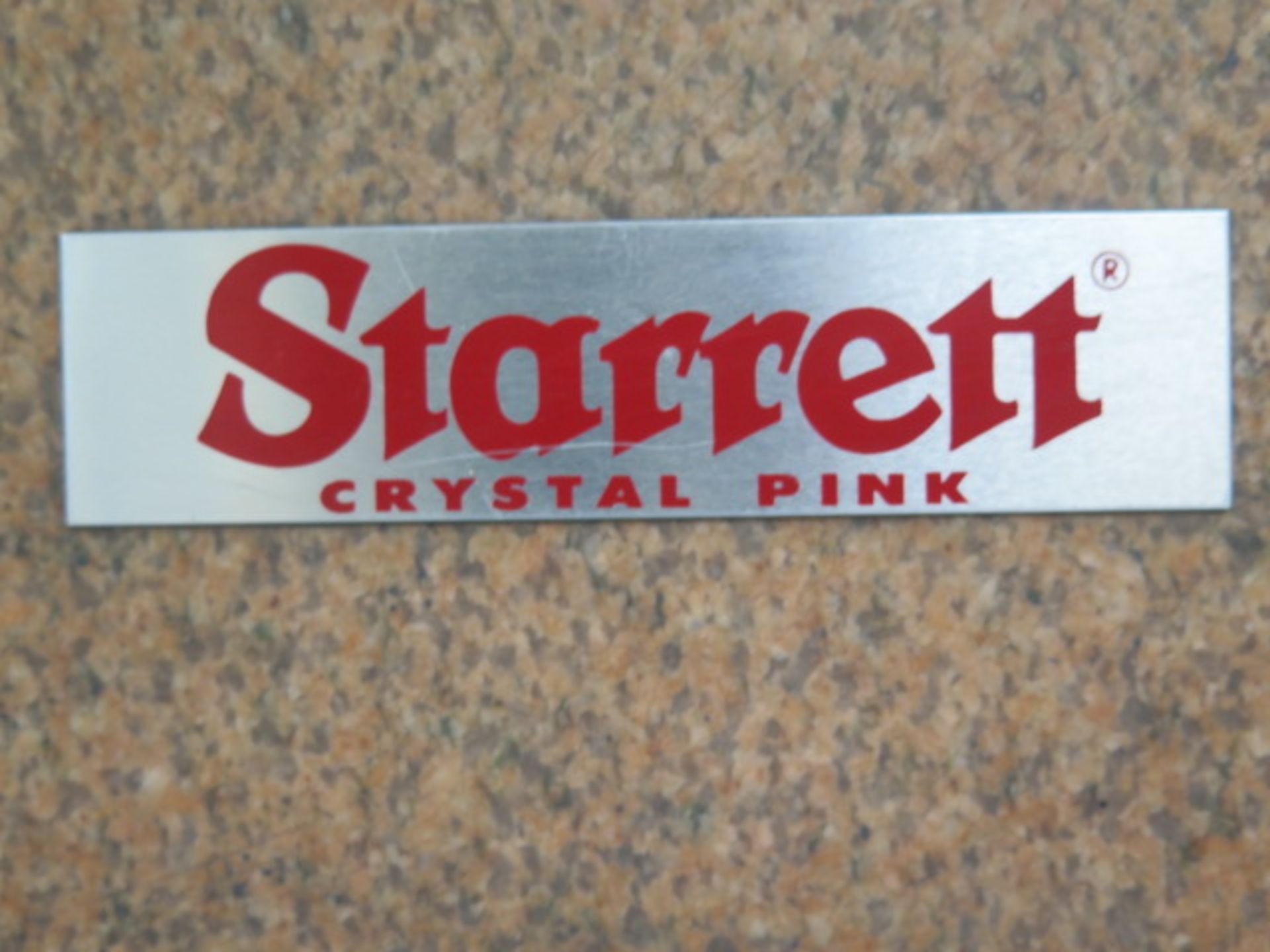 Starrett Crystal Pink 24” x 36” x 6 ½” Grade “A” Granite Surface Plate w/Rolling Cabinet SOLD AS IS - Image 5 of 5