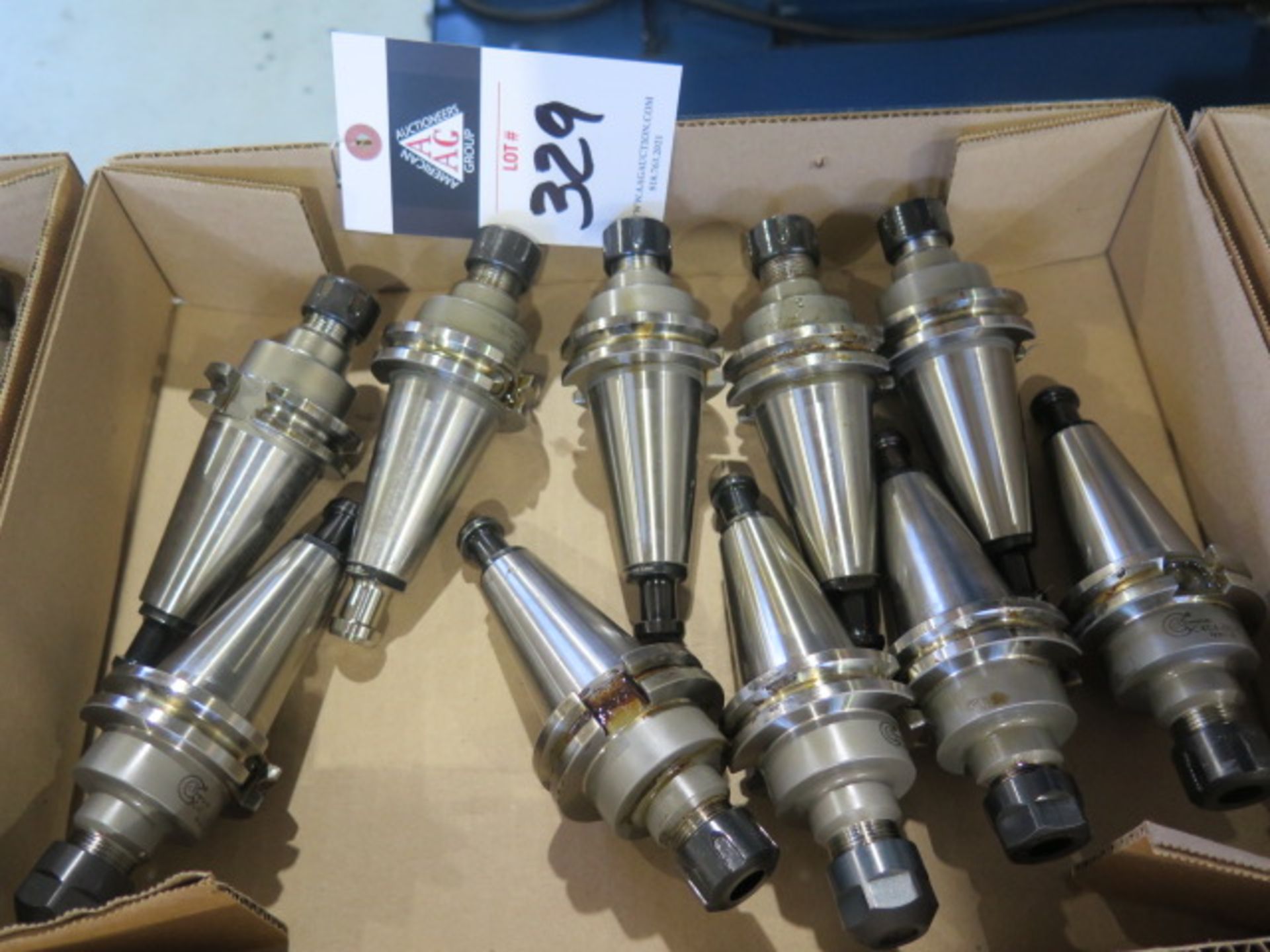 CAT-40 Taper ER16 Collet Chucks (10) (SOLD AS-IS - NO WARRANTY)