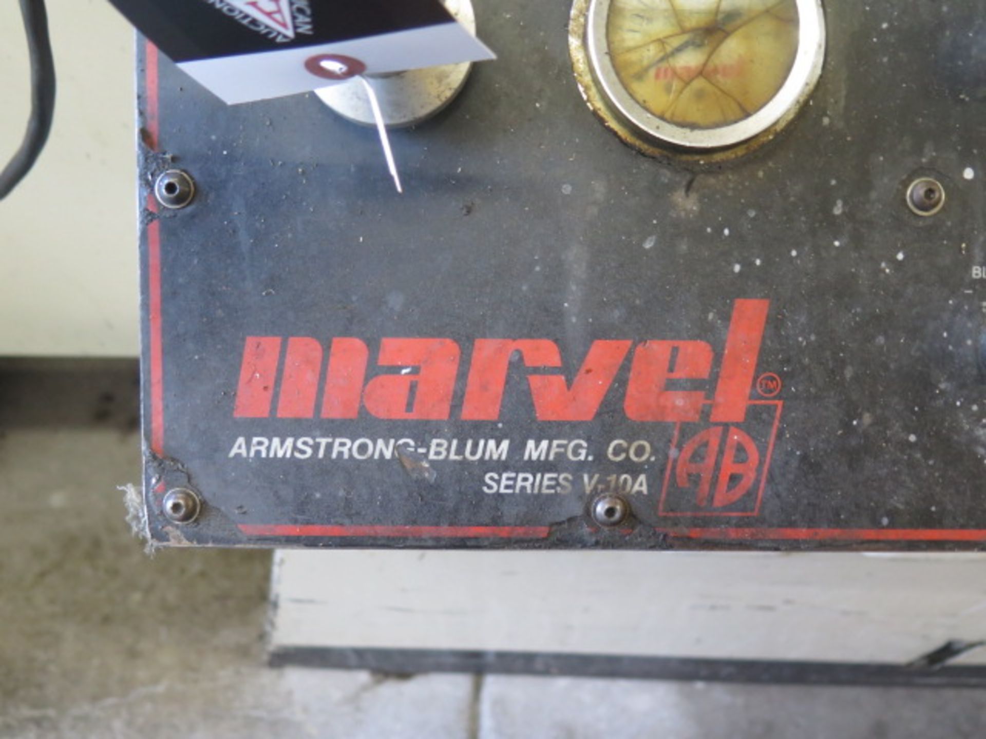 Marvel mdl. V10A2 Vertical Band Saw s/n 170010-W w/ Hydrailic Clamping,Coolamt, Conveyor, SOLD AS IS - Image 11 of 14