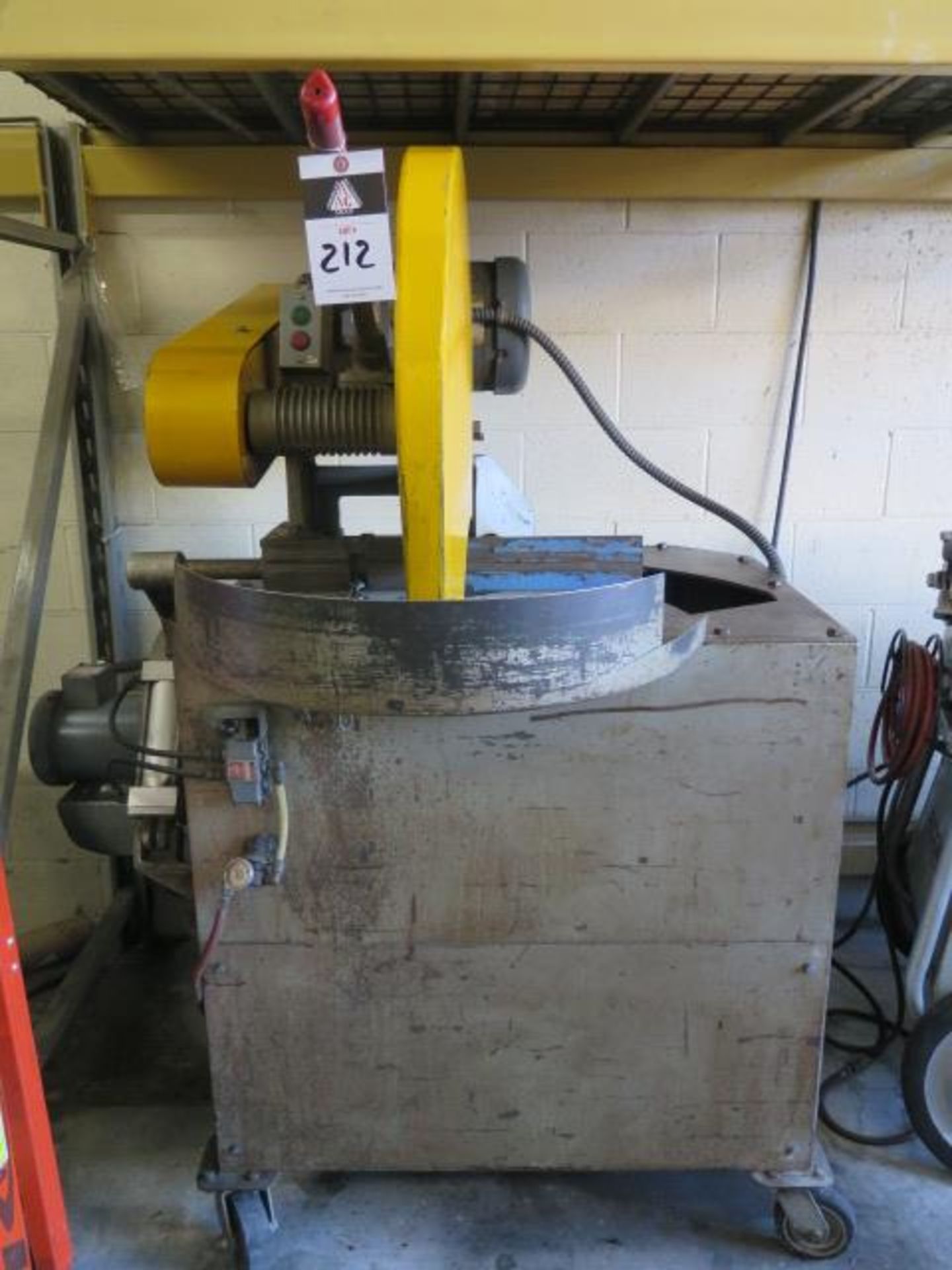 Everett mdl. 20AA22 20" Abrasive Miter Cutoff Saw s/n 6828-2 w/ Pneumatic Chain Clamping (SOLD AS-IS