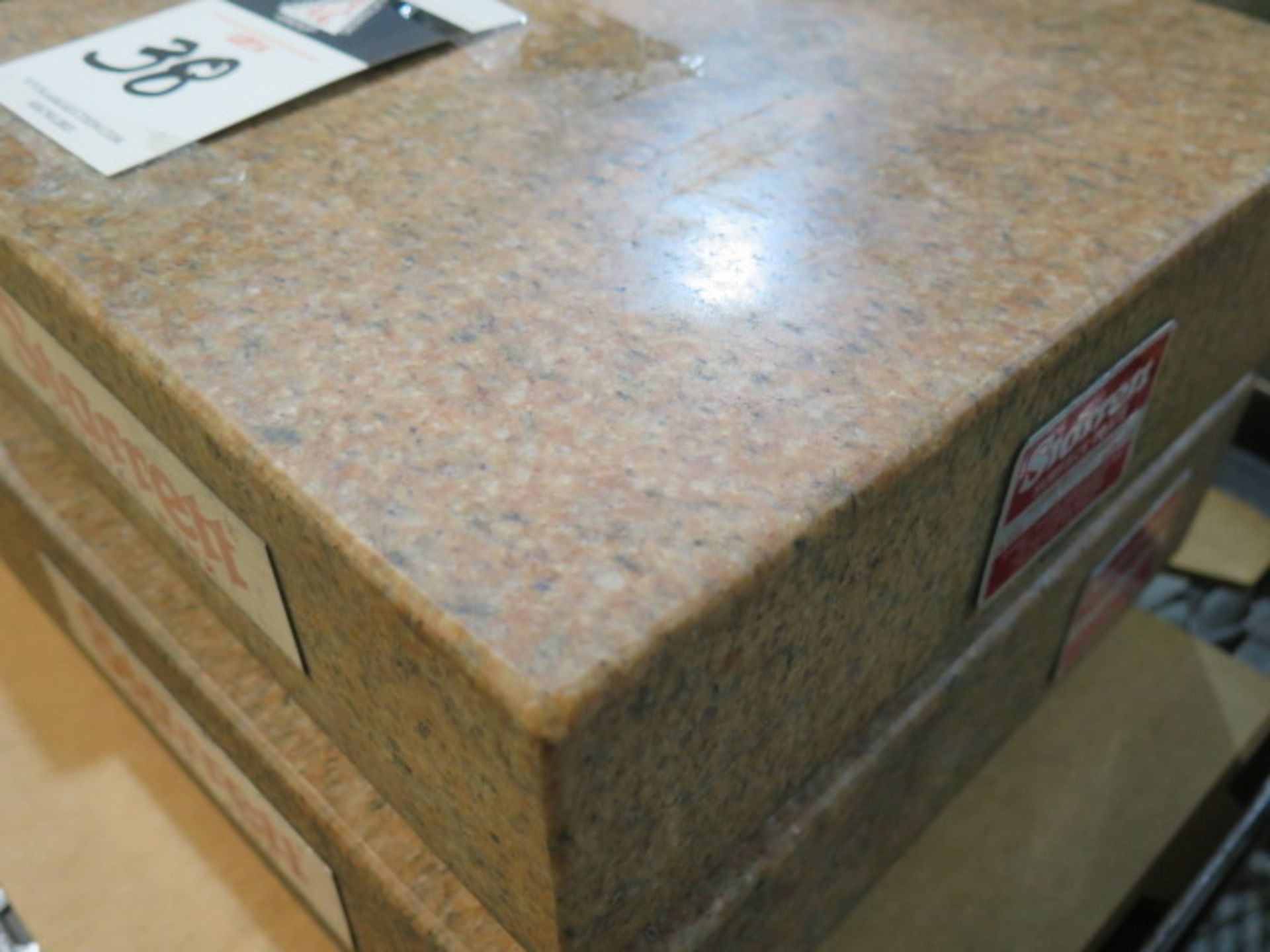 Starrett Crystal Pink 12" x 12" x 3 1/2" Granite Surface Plates (2) (NO STAND) (SOLD AS-IS - NO - Image 3 of 6