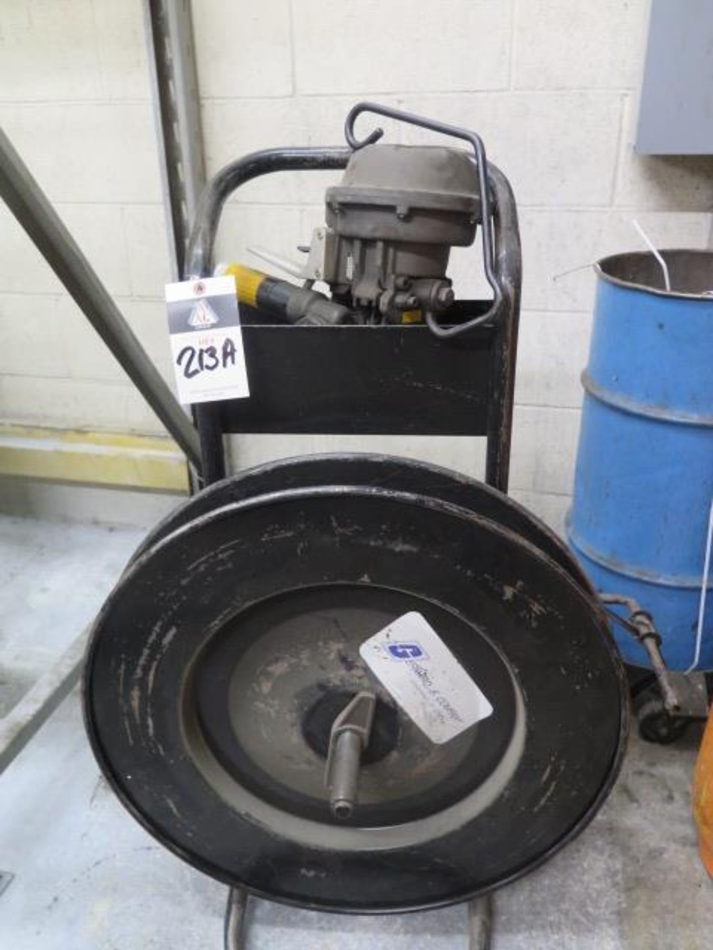 Banding Cart w/ Pneumatic Strapping Tool (SOLD AS-IS - NO WARRANTY)