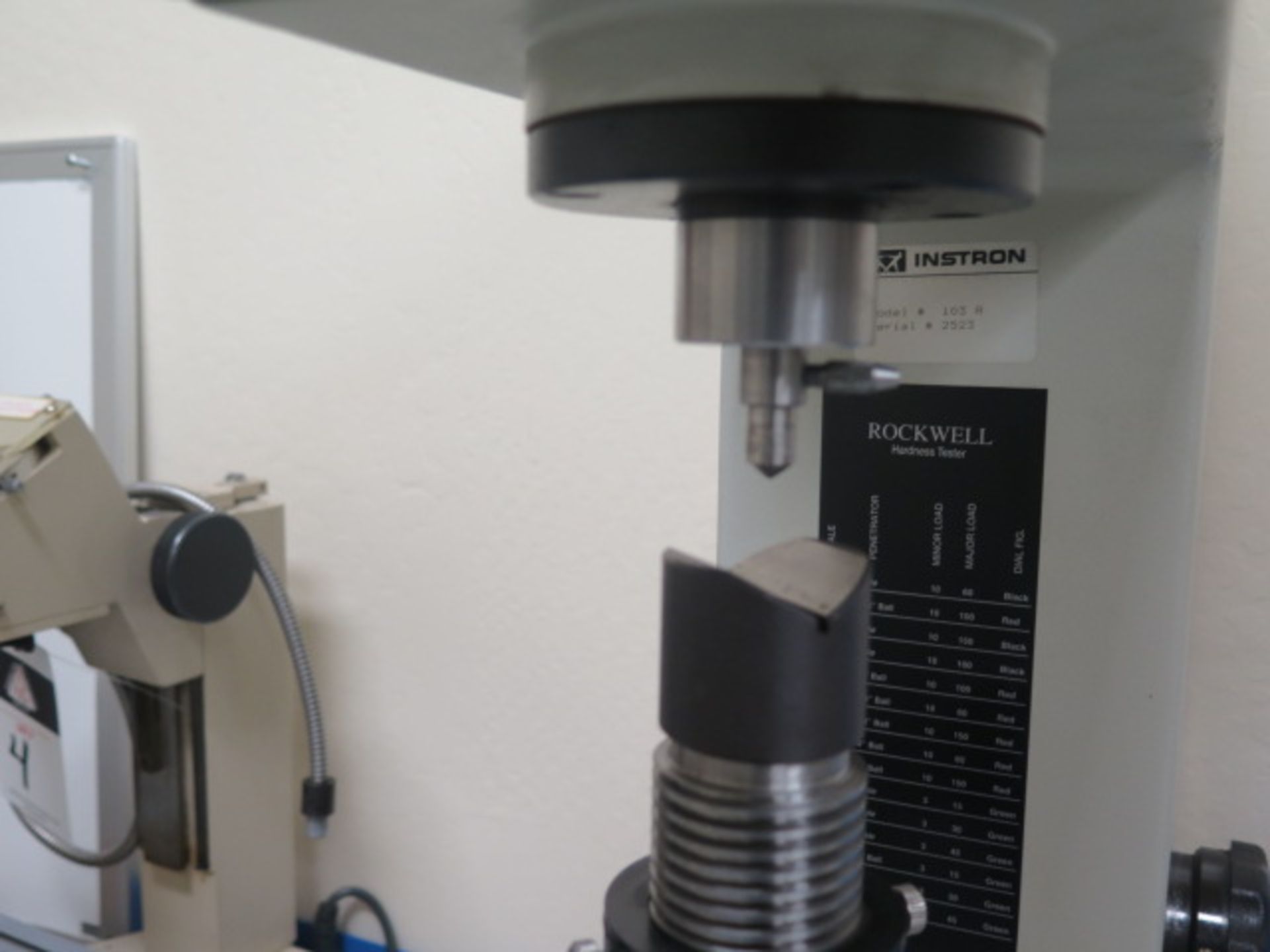 Wilson Instron mdl. 103R Rockwell Hardness Tester s/n 2523 (SOLD AS-IS - NO WARRANTY) - Image 4 of 7