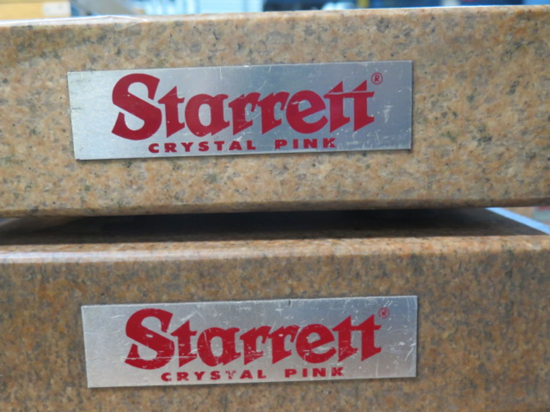Starrett Crystal Pink 12" x 12" x 3 1/2" Granite Surface Plates (2) (NO STAND) (SOLD AS-IS - NO - Image 5 of 6