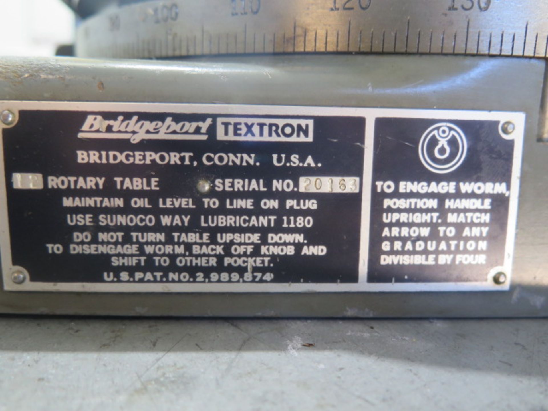 Bridgeport 15” Rotary Table w/ Angle Mounting Plate (SOLD AS-IS - NO WARRANTY) - Image 6 of 6
