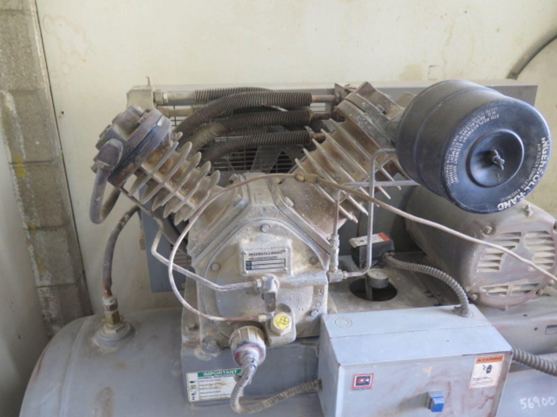 Ingersoll Rand T30 10/7.5Hp Horizontal Air Compressor w/ 2-Stage Pump, 80 Gallon SOLD AS IS - Image 4 of 7