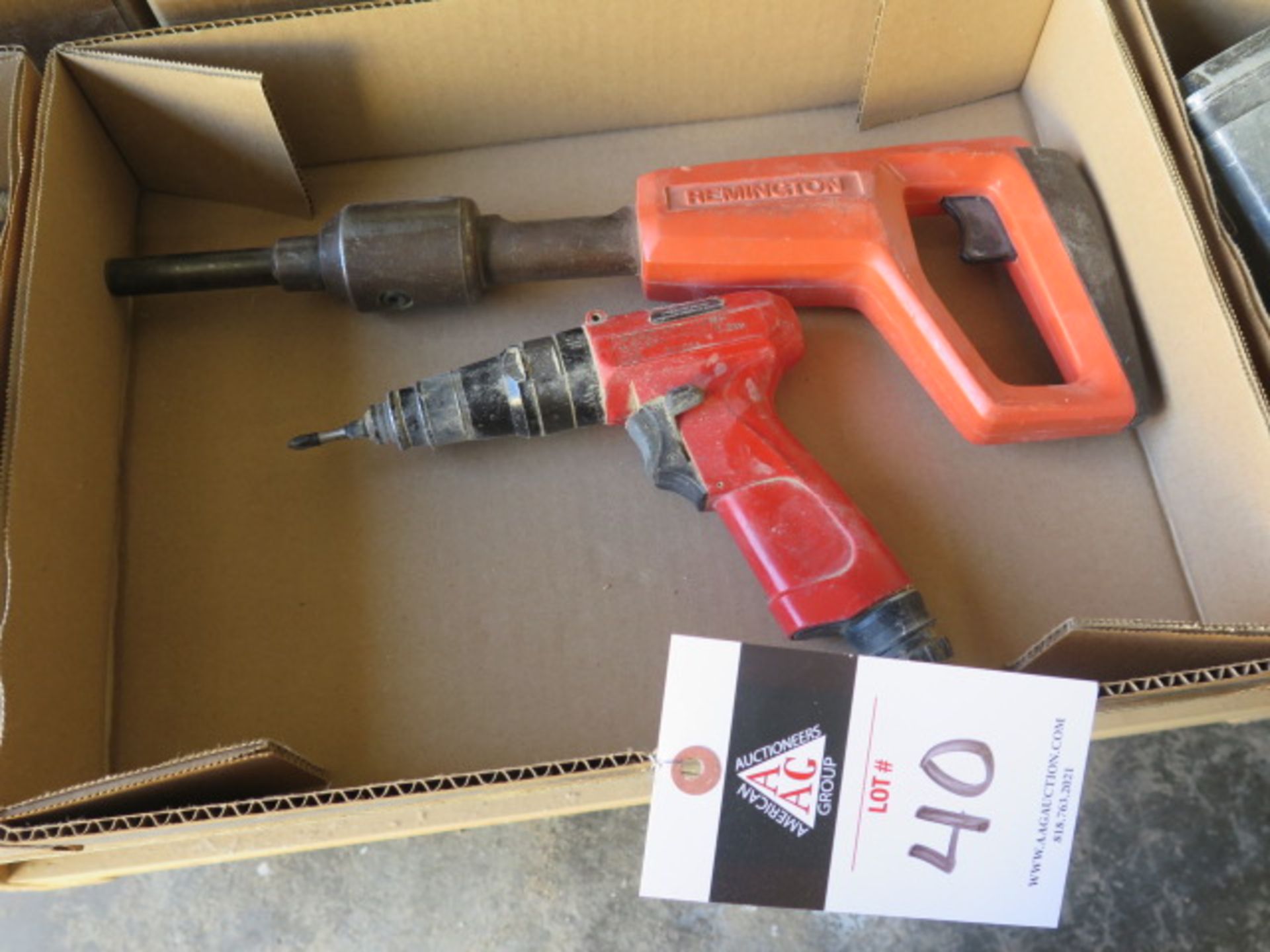 Remington Powder Shot Tool and Chicago Pneumatic Nut Driver (SOLD AS-IS - NO WARRANTY)