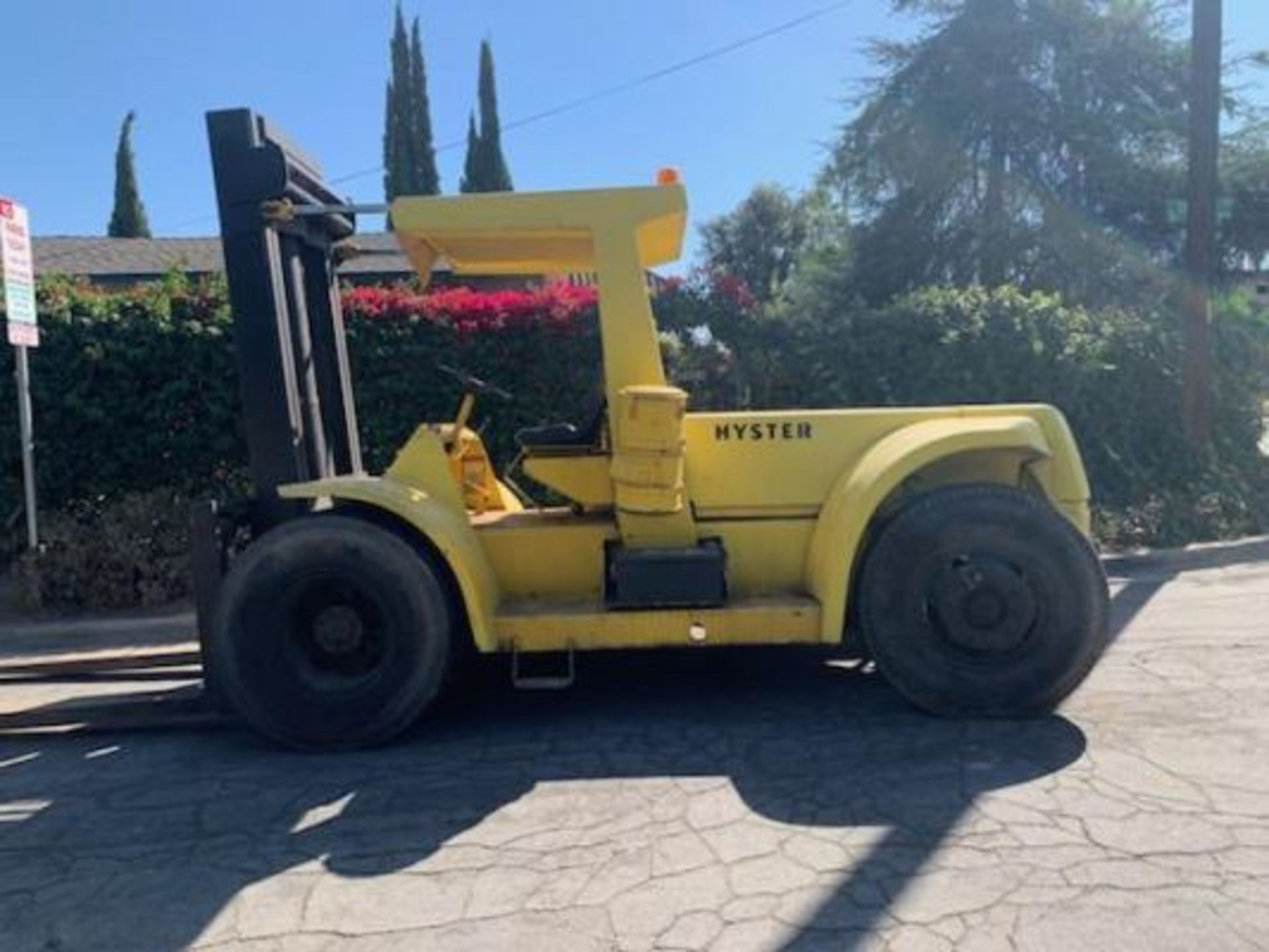 Hyster 27,000 Lb Cap Diesel Forklift w/ 2-Stage Mast (SOLD AS-IS - NO WARRANTY)