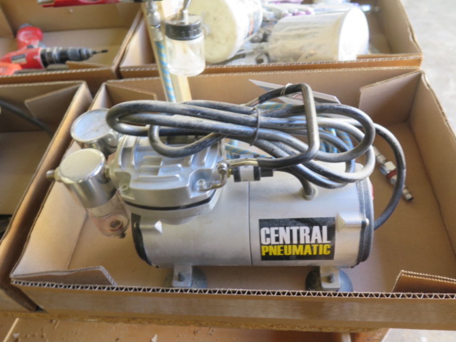 Central Pneumatic Air Brush Compressor and Air Brush (SOLD AS-IS - NO WARRANTY) - Image 2 of 6