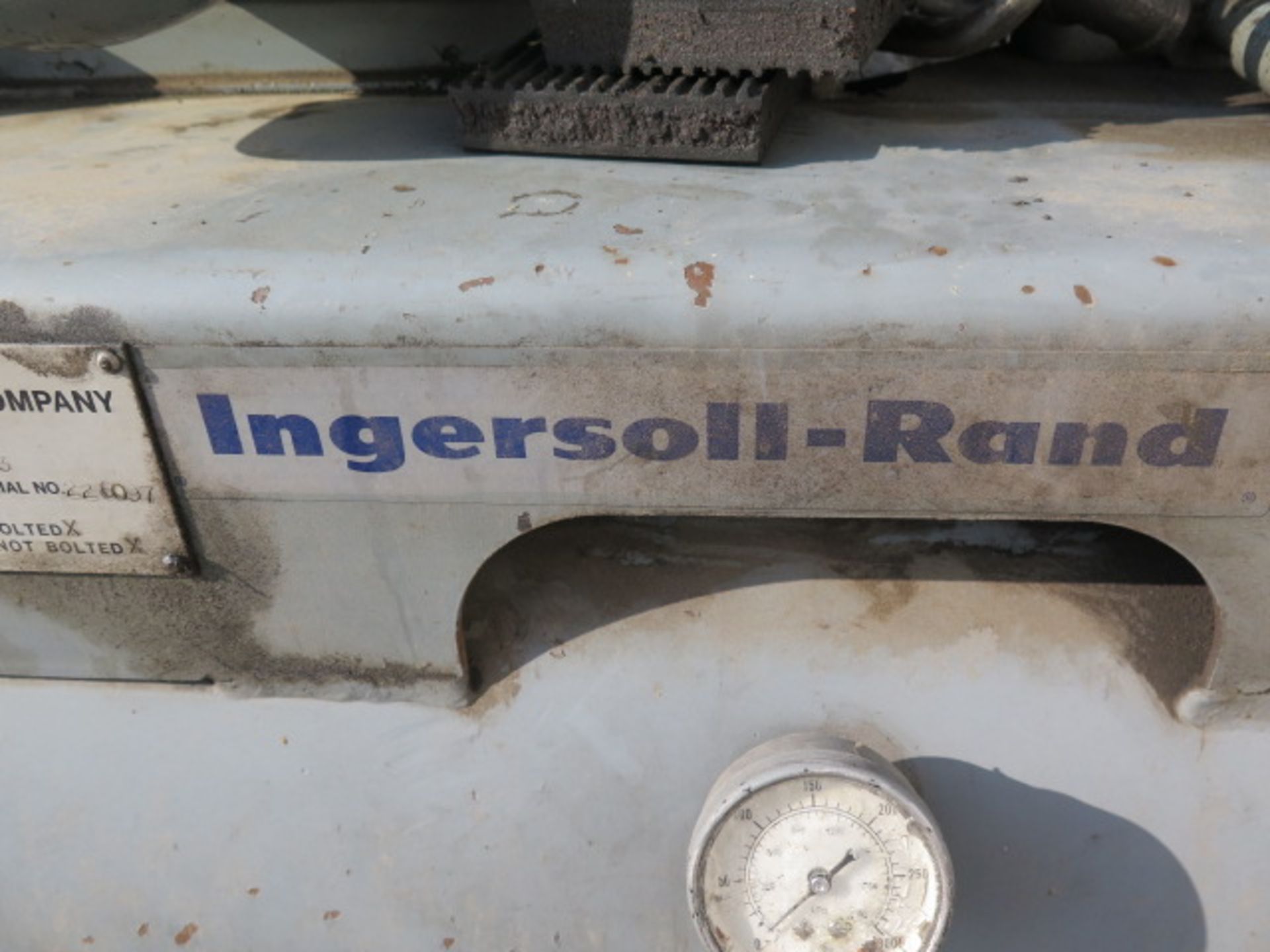 Ingersoll Rand 3Hp Horizontal Air Compressor w/ 2-Stage Pump, 60 Gallon Tank (SOLD AS-IS - NO - Image 3 of 6