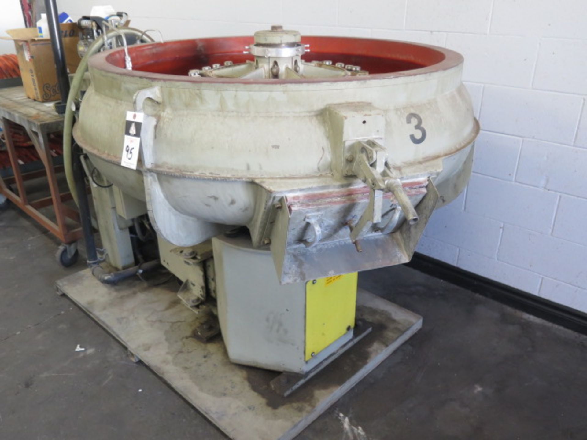 Almco OR-10V 48” Media Tumbler w/ Controls, Compartment Separators, Media Pump (SOLD AS-IS - NO - Image 2 of 14