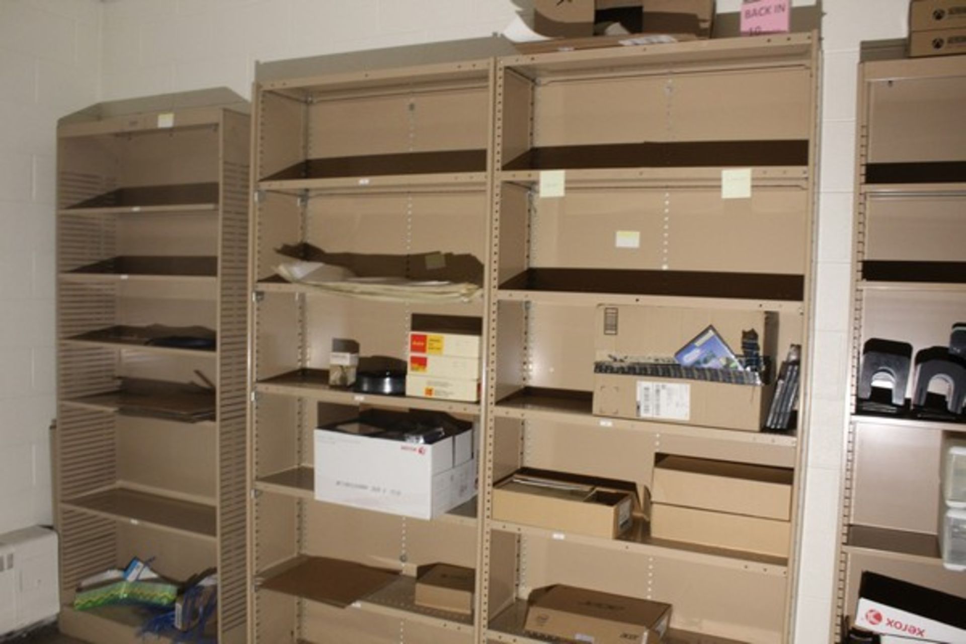 CONTENTS OF THREE ROOMS, WALL HEATERS, CABINETS, SHELVING, TABLES, DOORS, MISC. (BUYER HAS RIGHT - Image 6 of 6