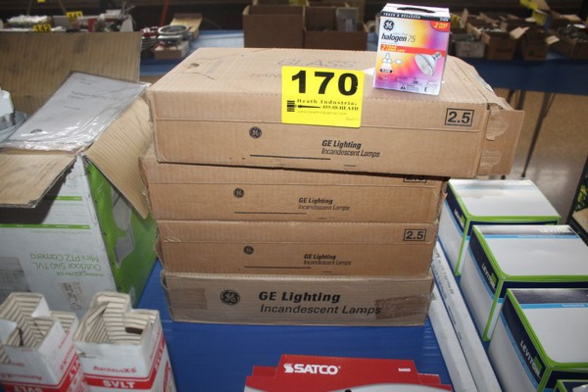 (4) CASES OF GE HALOGEN 75 LIGHT BULBS