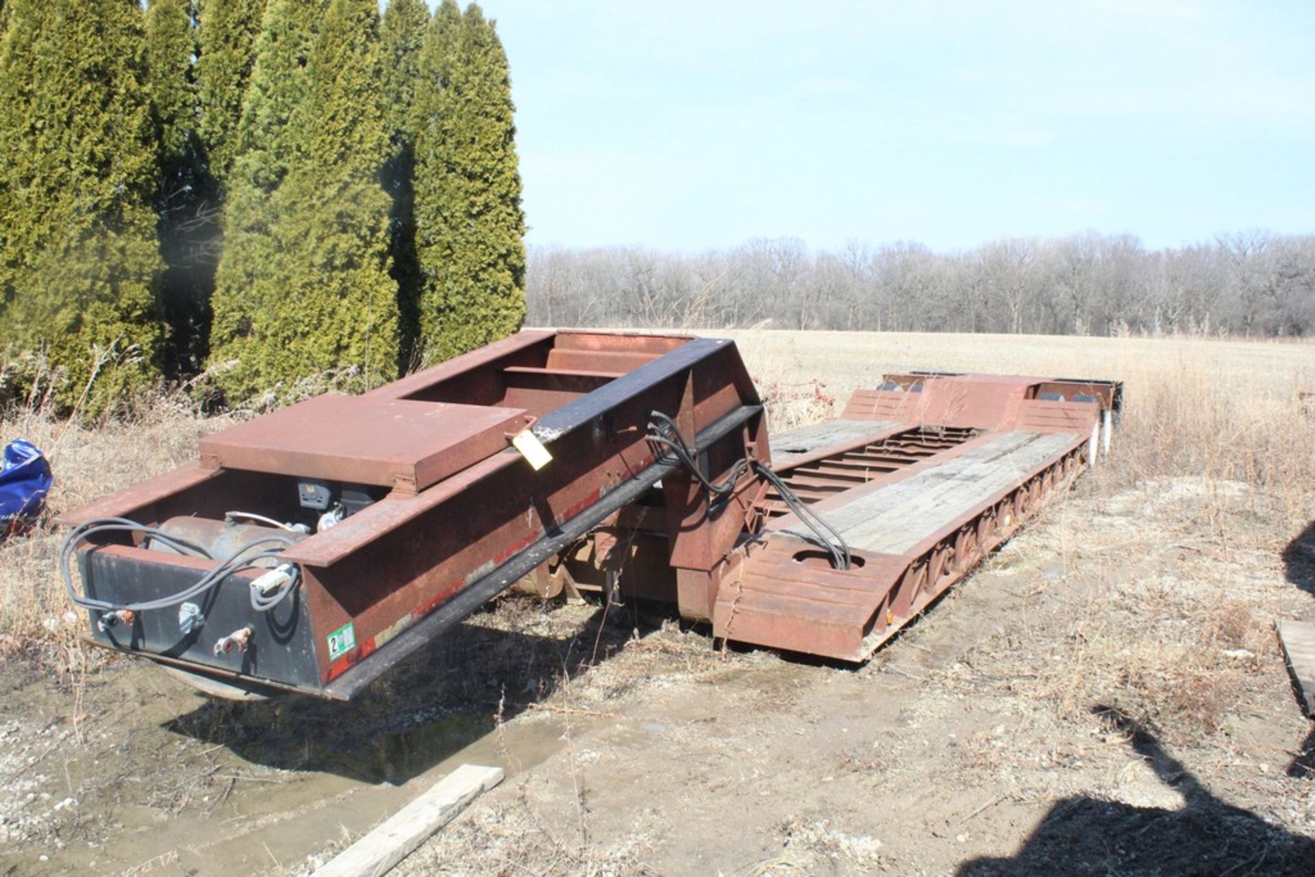 1995 EMI 35-TON DETACHABLE GOOSENECK T/A LOWBOY TRAILER VIN: 1EMLB35R7S351754A, 102-IN. X 42-FT.