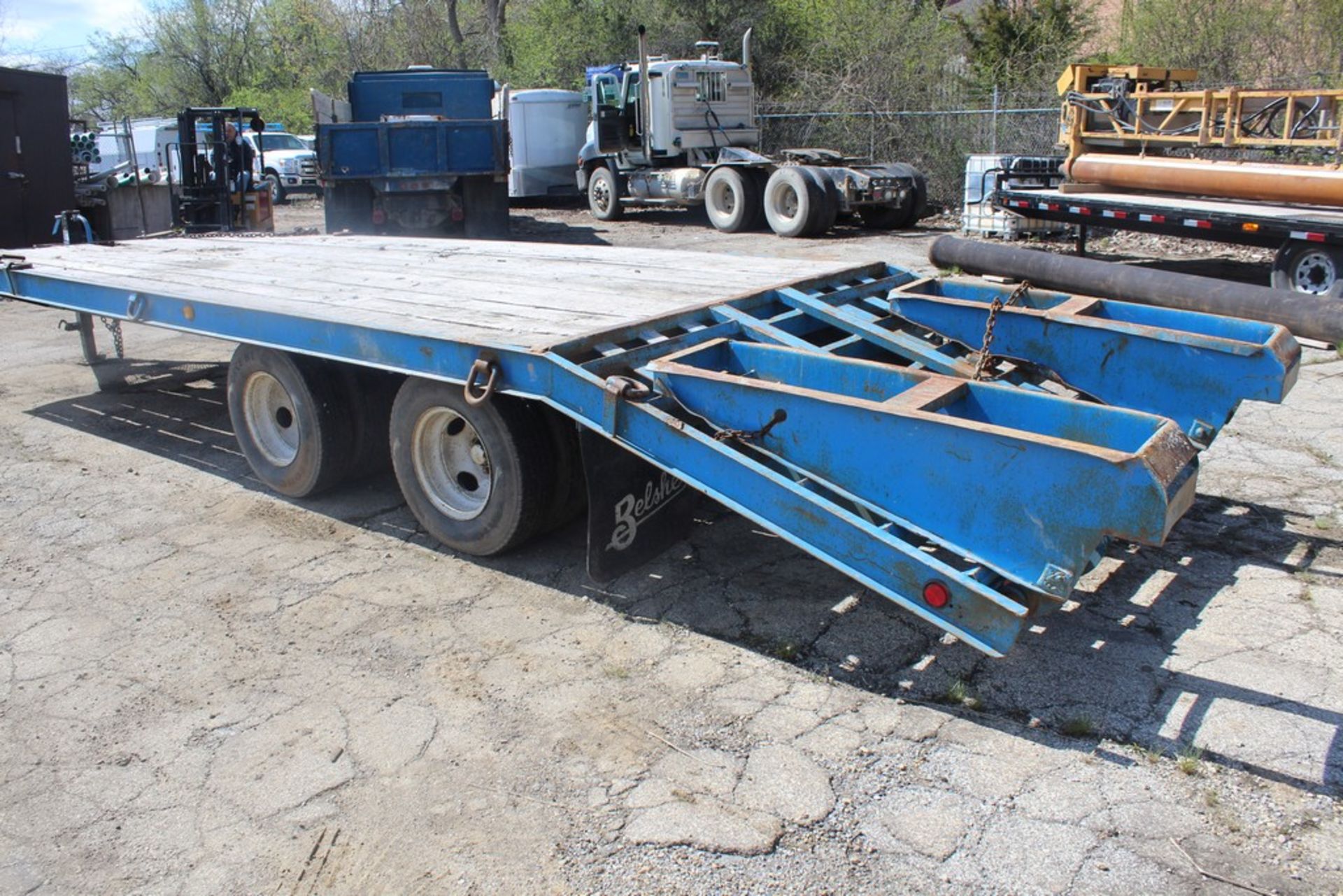 1989 BELSHE 96-IN. X 26-FT. T9-2AP 20,000-LB. CAPACITY T/A EQUIPMENT TRAILER VIN: - Image 5 of 6