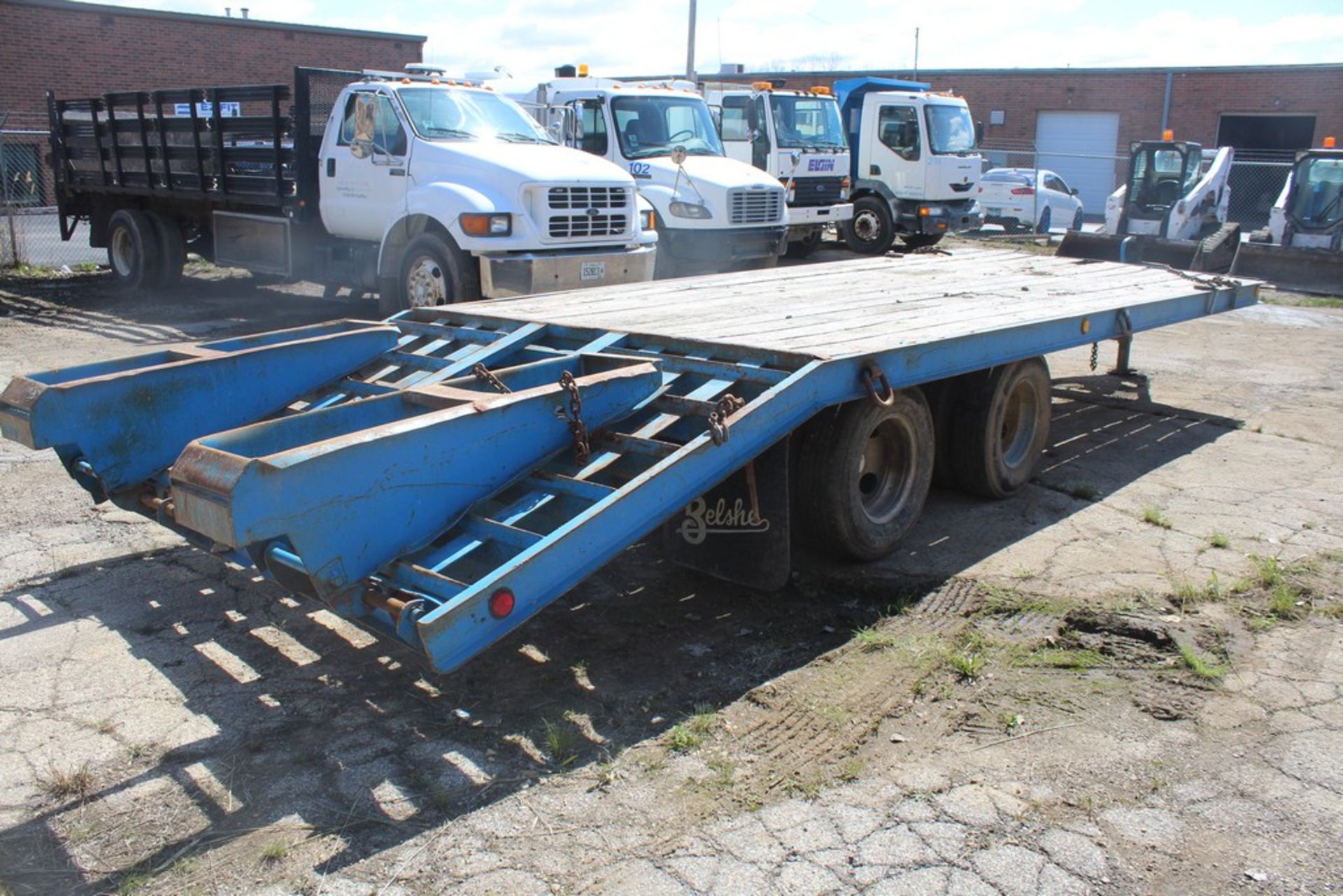 1989 BELSHE 96-IN. X 26-FT. T9-2AP 20,000-LB. CAPACITY T/A EQUIPMENT TRAILER VIN: - Image 4 of 6